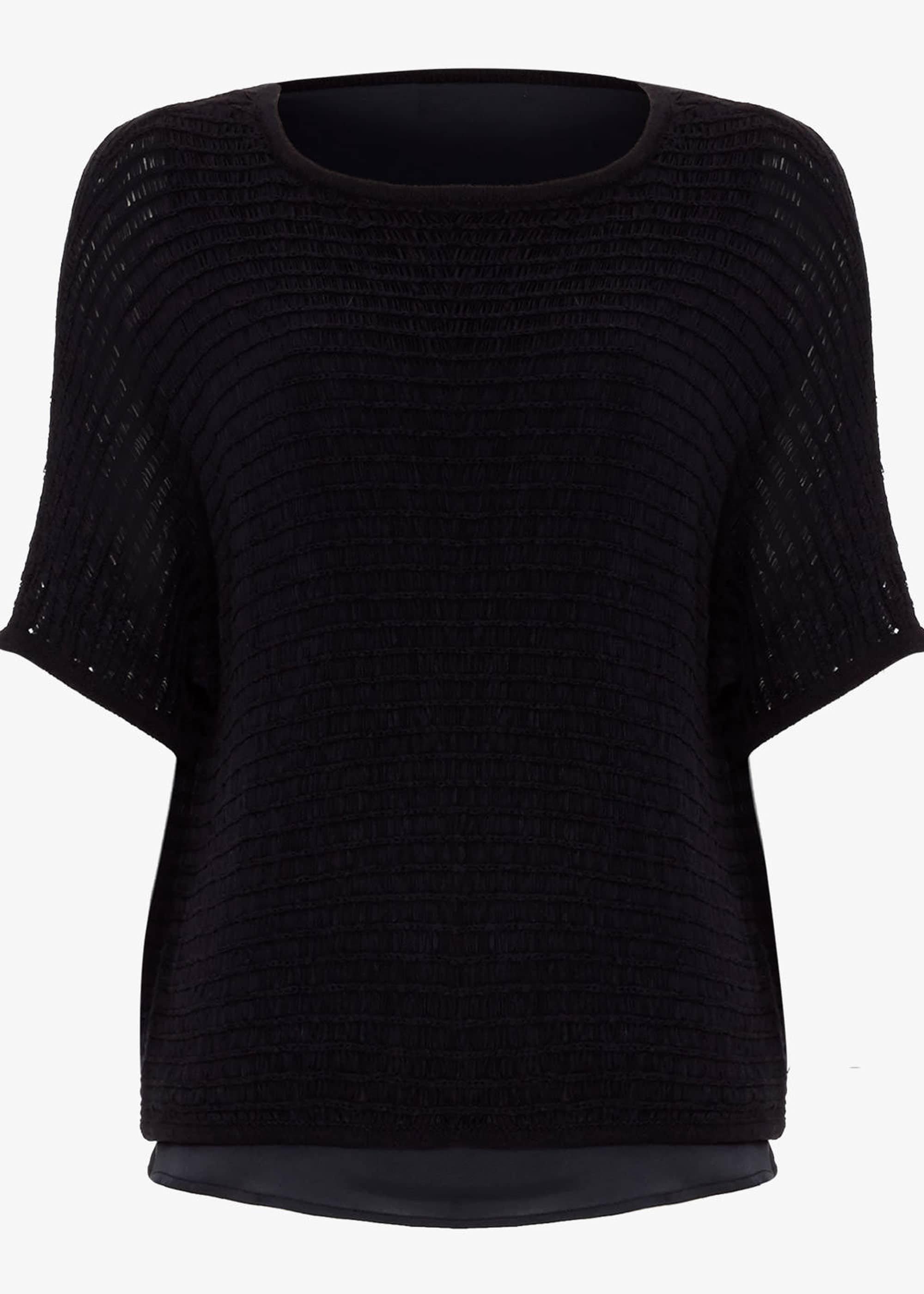 Lori Ladder Stitch Tape Knit Top