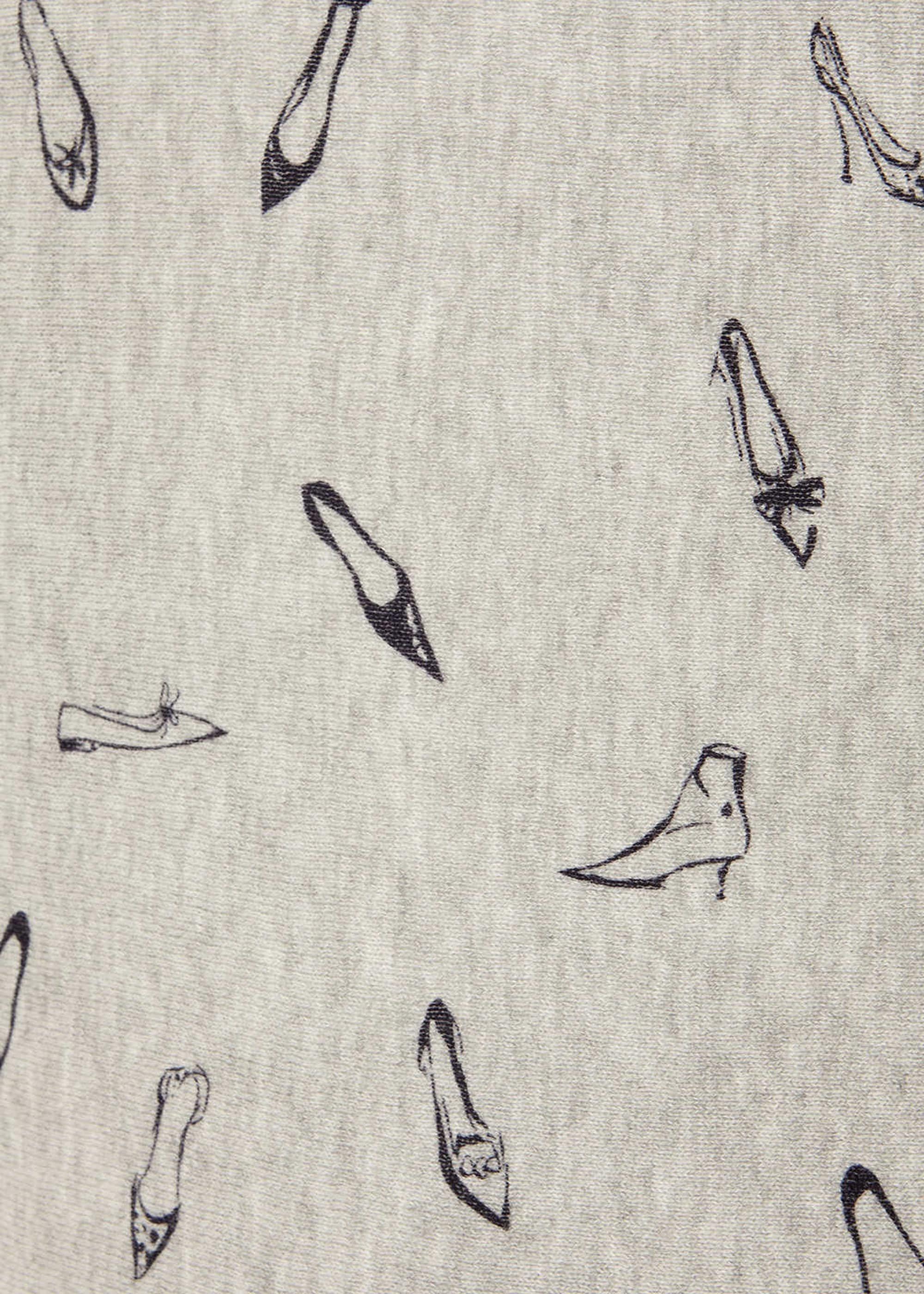 Christa Shoe Print Knitted Top