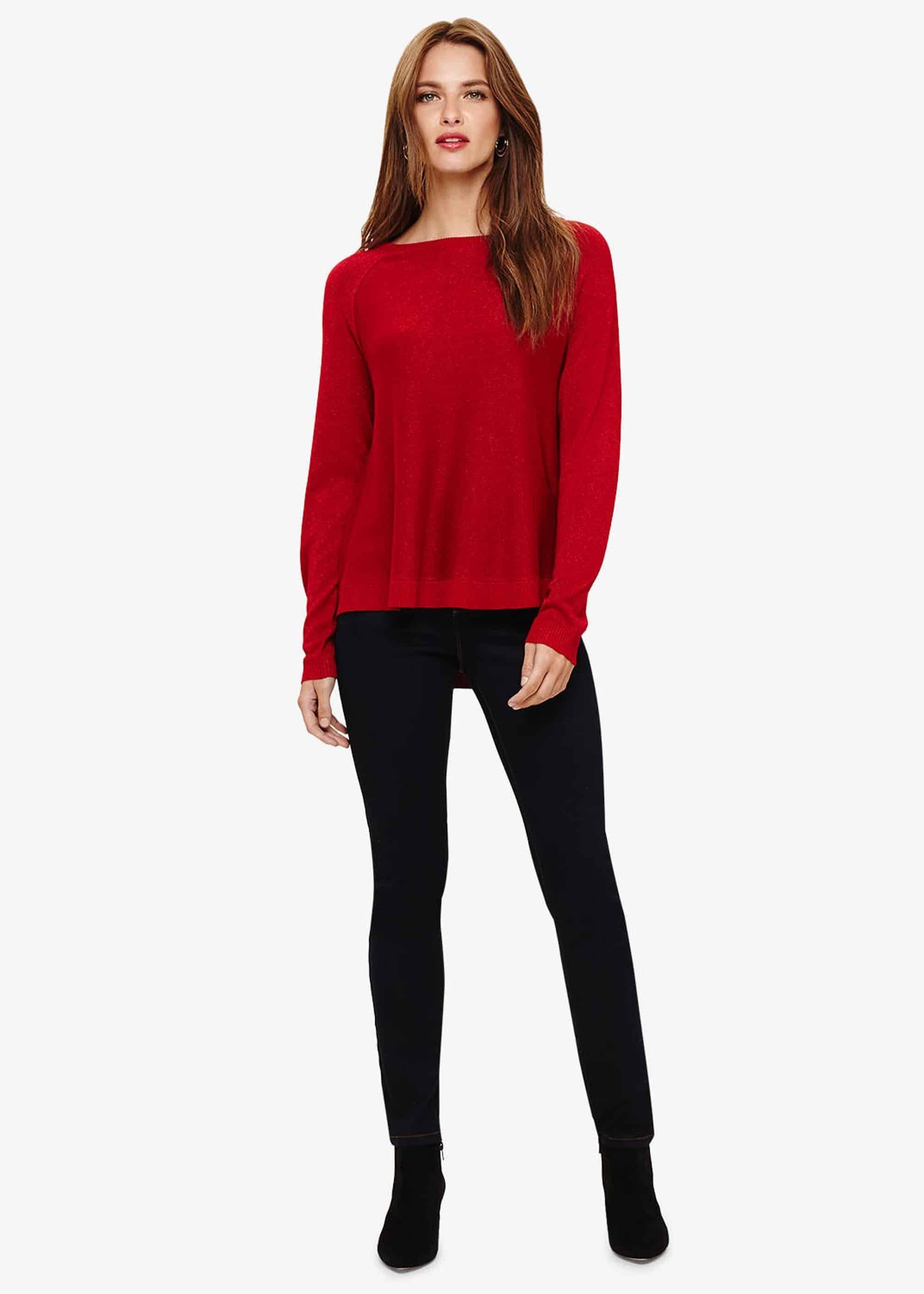 Terza Shimmer Swing Knitted Jumper