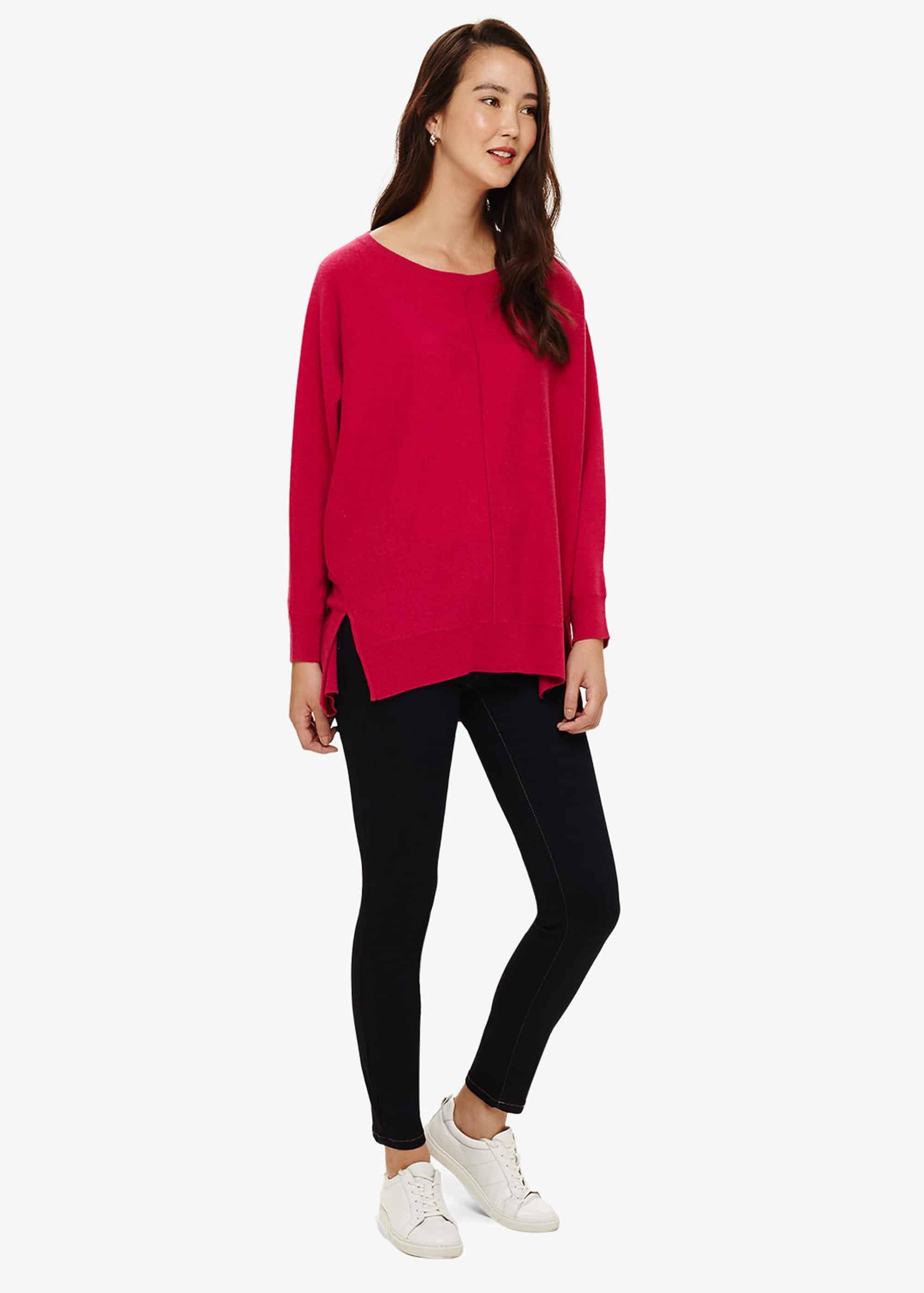 Eve Exposed Seam Boxy Knitted Jumper