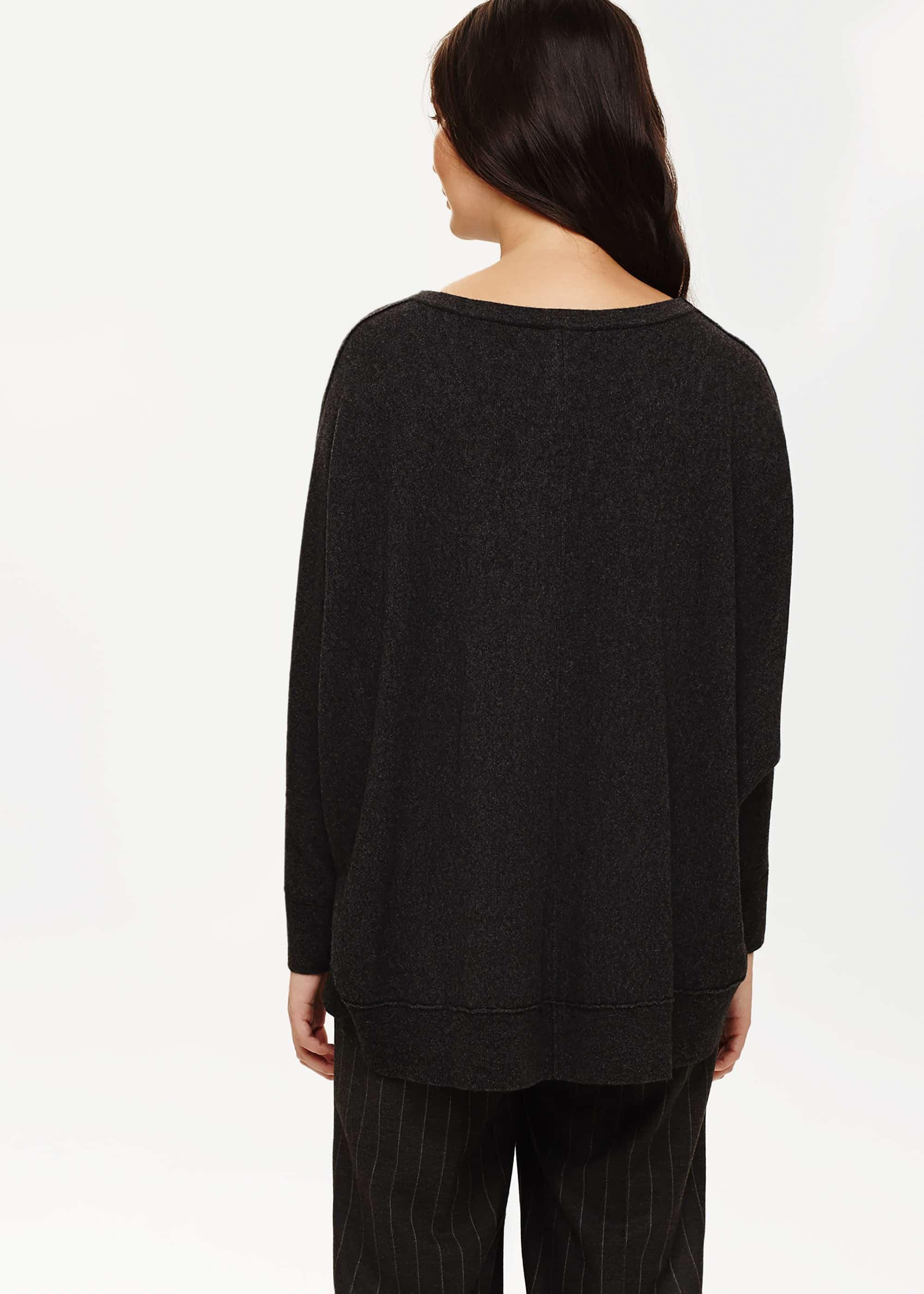 Eve Exposed Seam Boxy Knitted Jumper