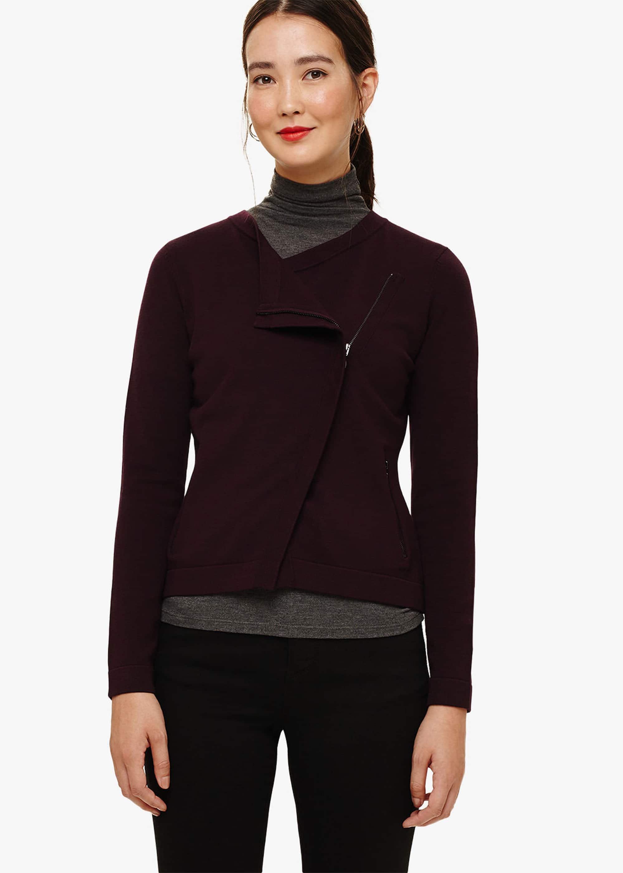 Brielle Biker Knitted Cardigan