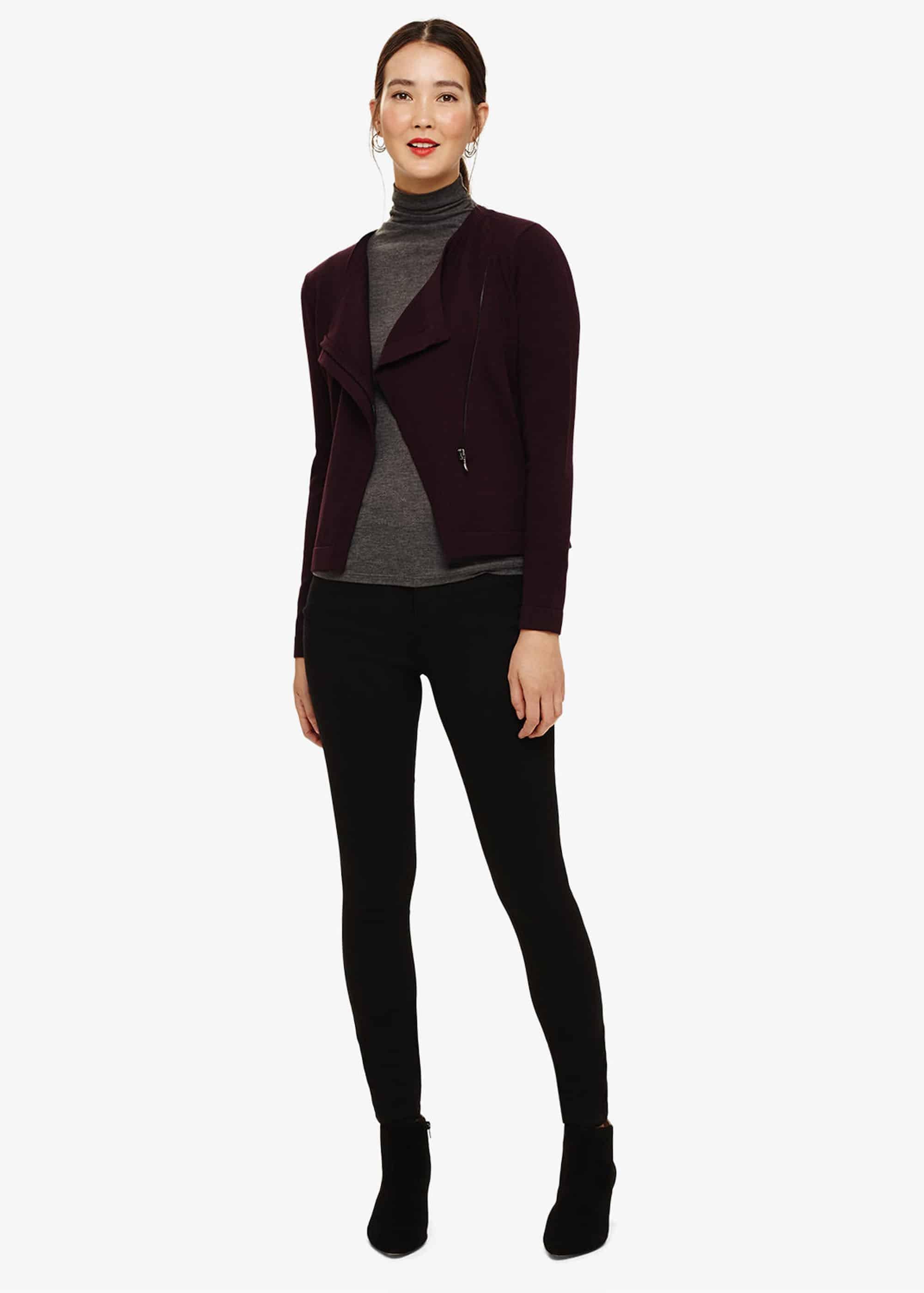 Brielle Biker Knitted Cardigan