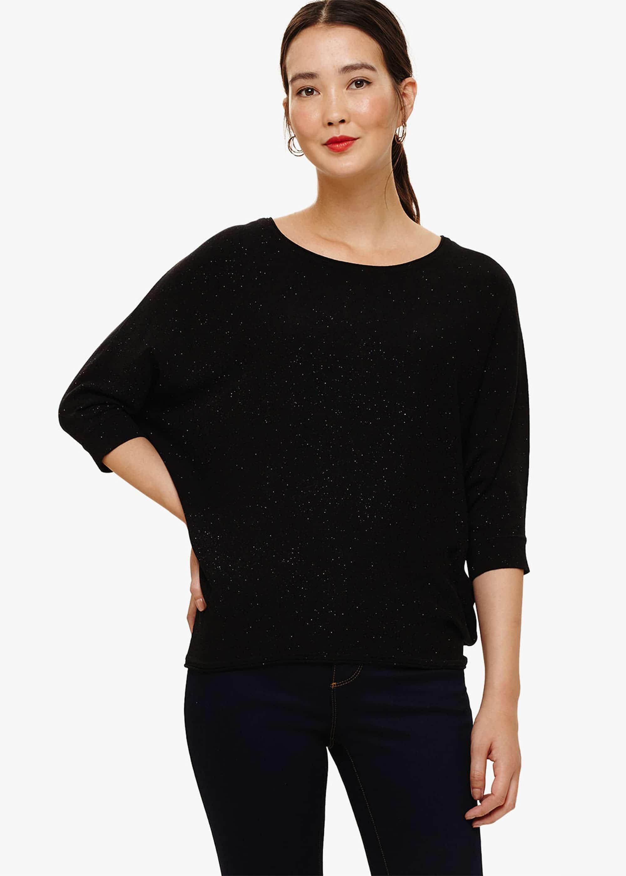 Becca Glitter Batwing Knitted Jumper