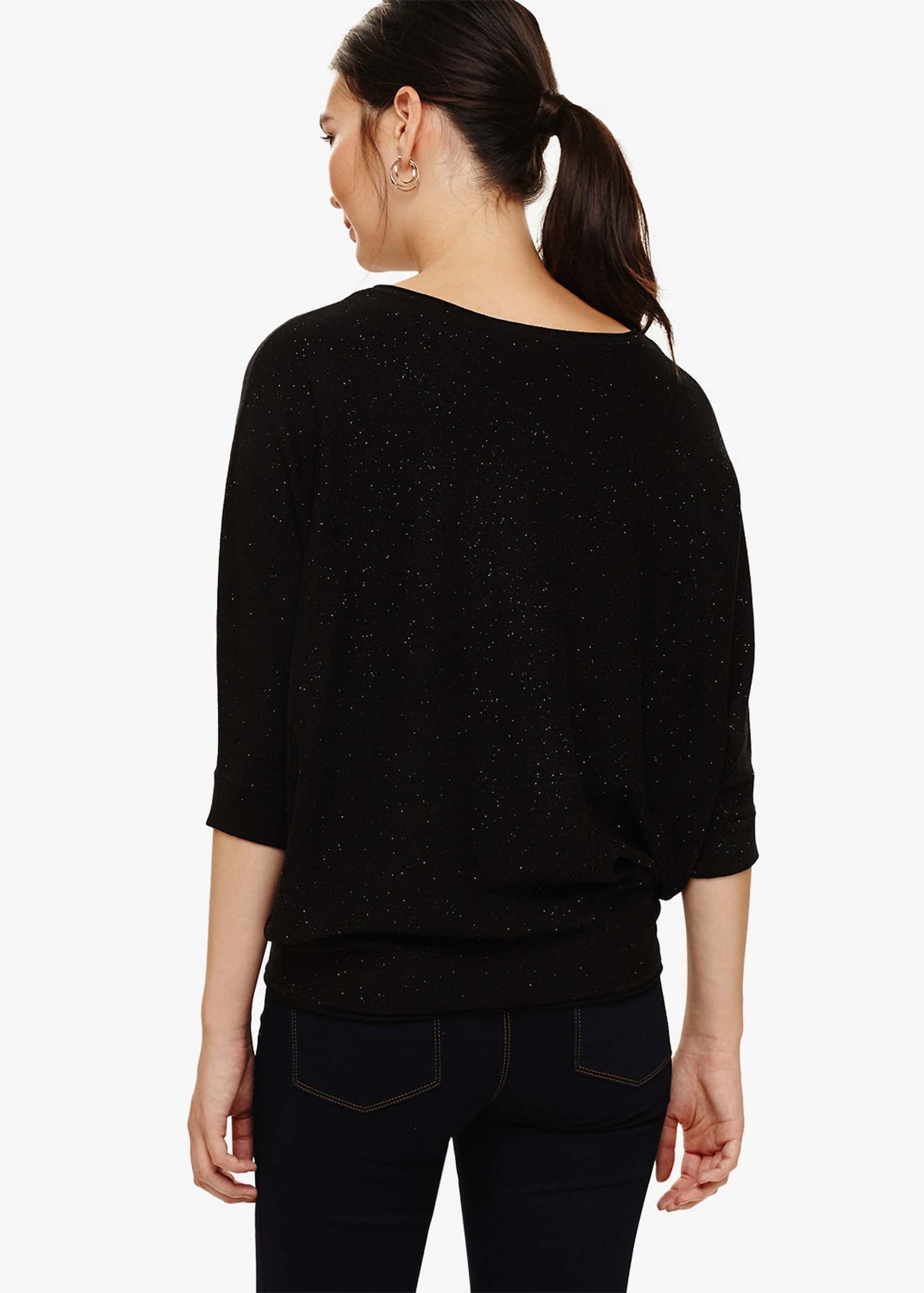 Becca Glitter Batwing Knitted Jumper