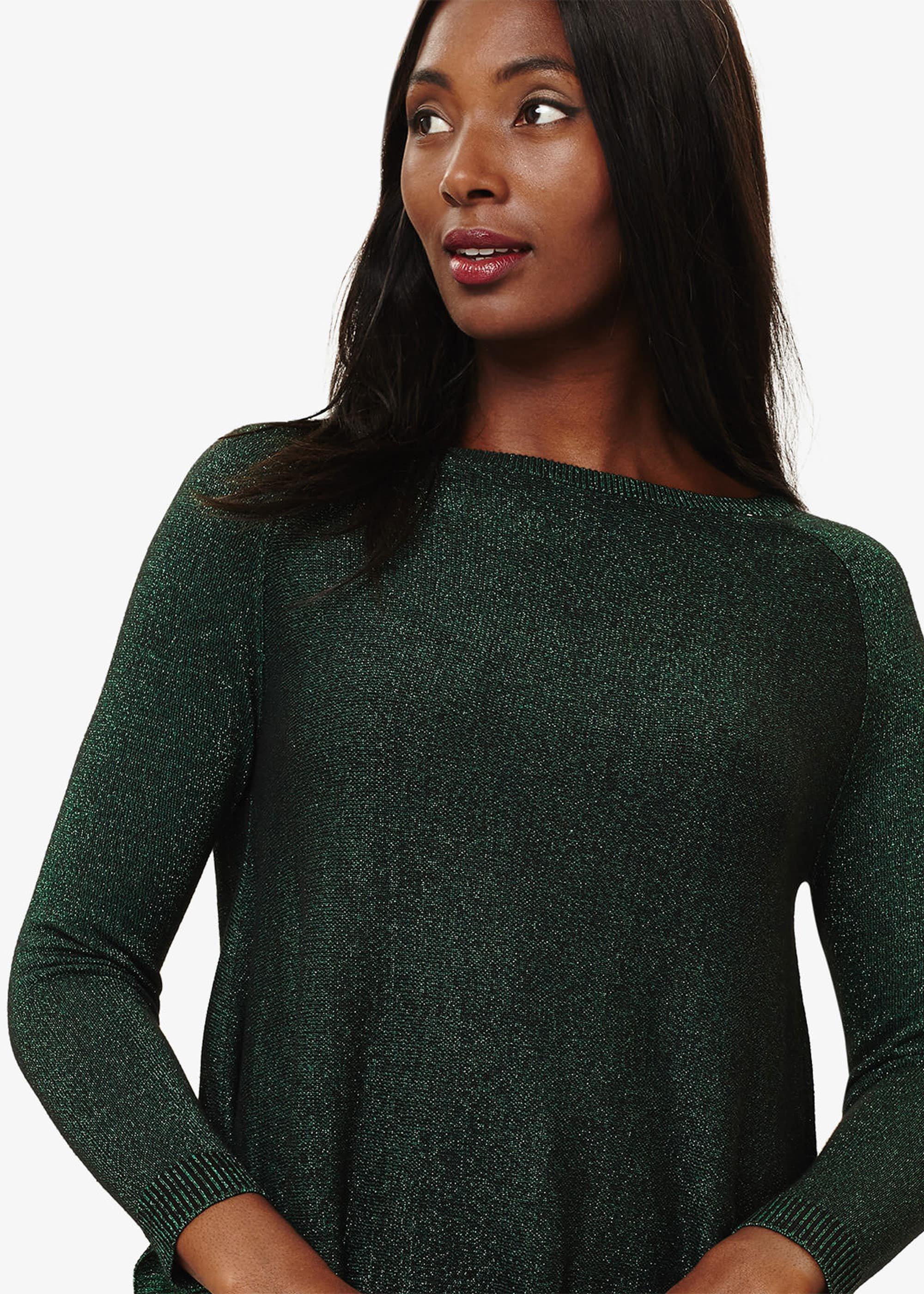 Terza Shimmer Swing Knitted Jumper