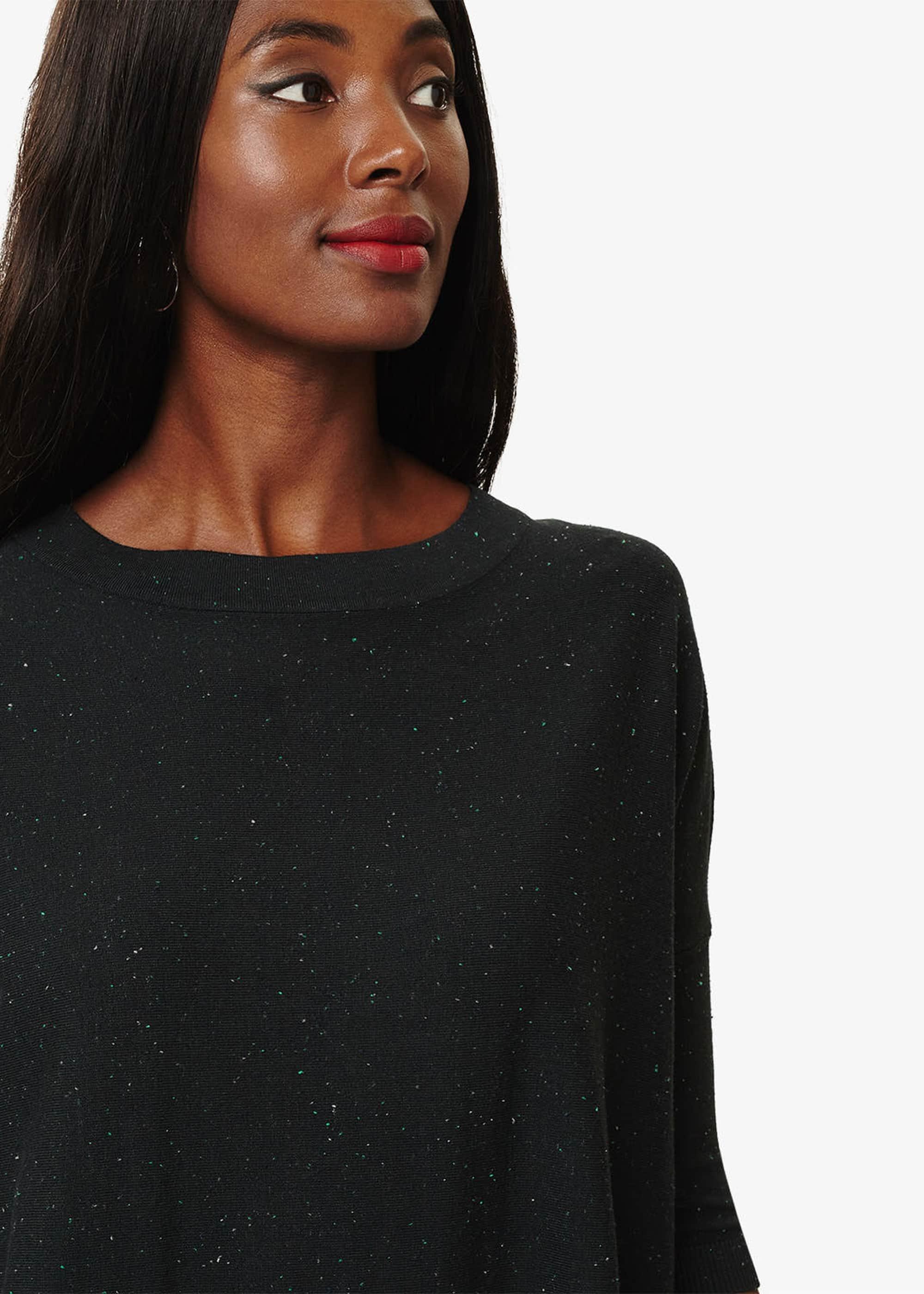 Ally Fleck Yarn Knitted Jumper