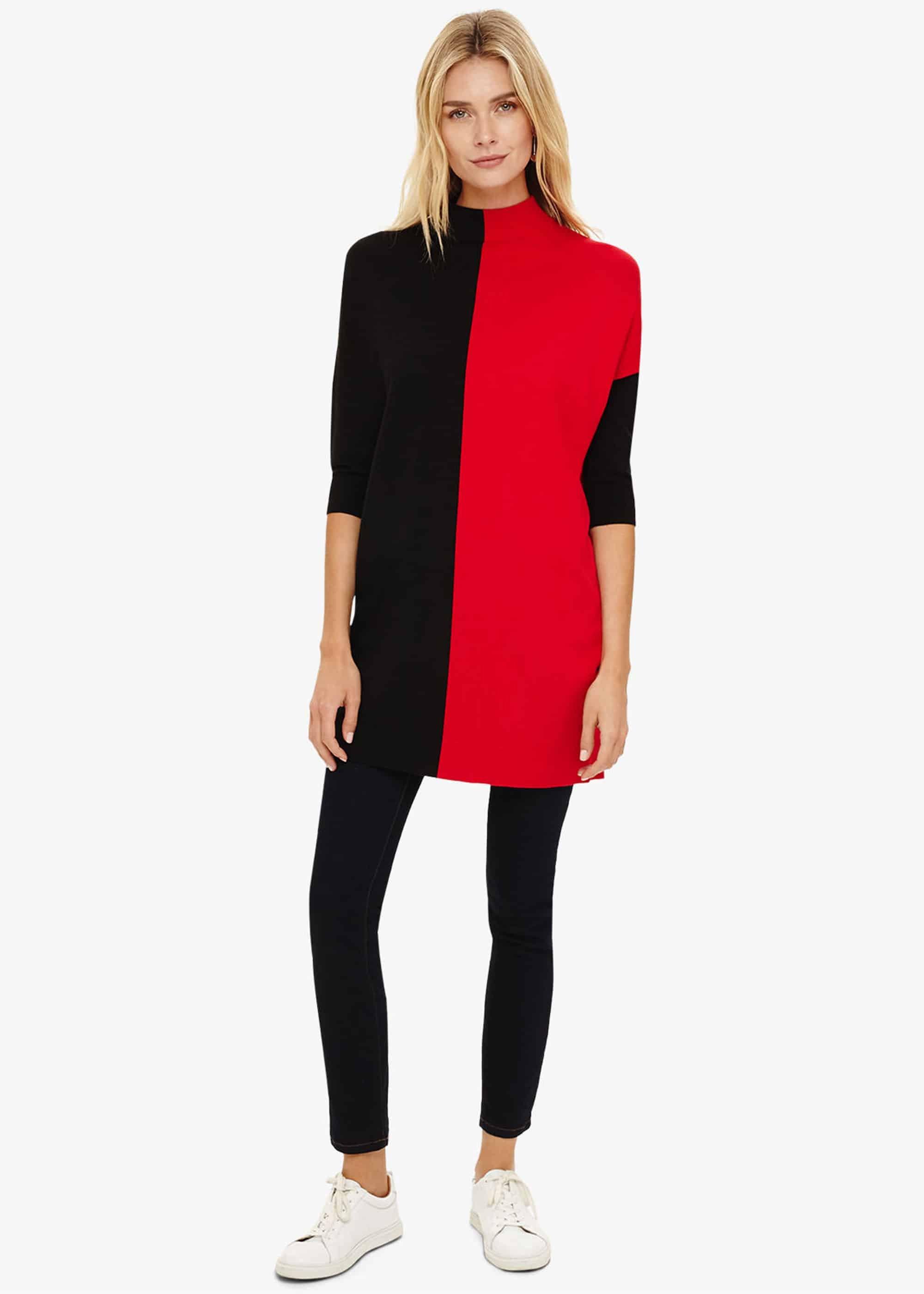 Chloe Colour Block Knitted Tunic