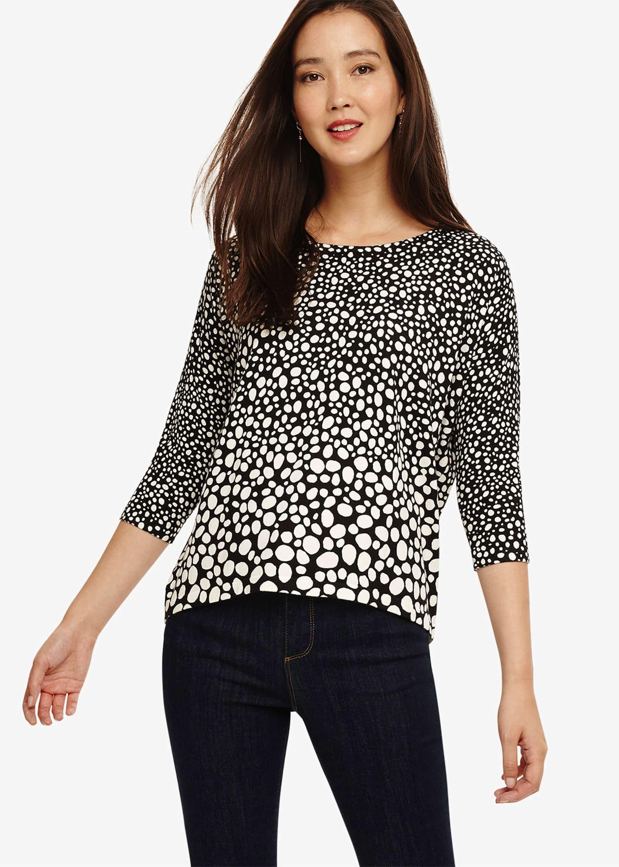 Piera Spot Knitted Top