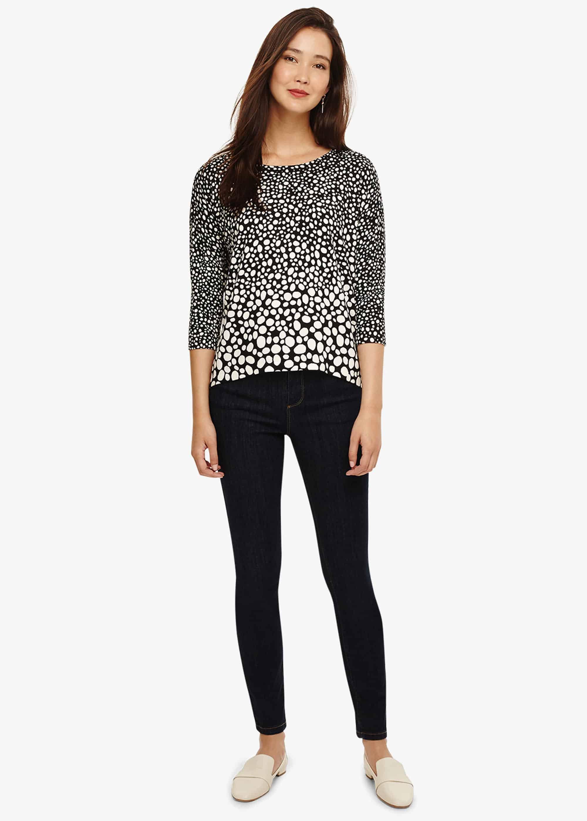 Piera Spot Knitted Top