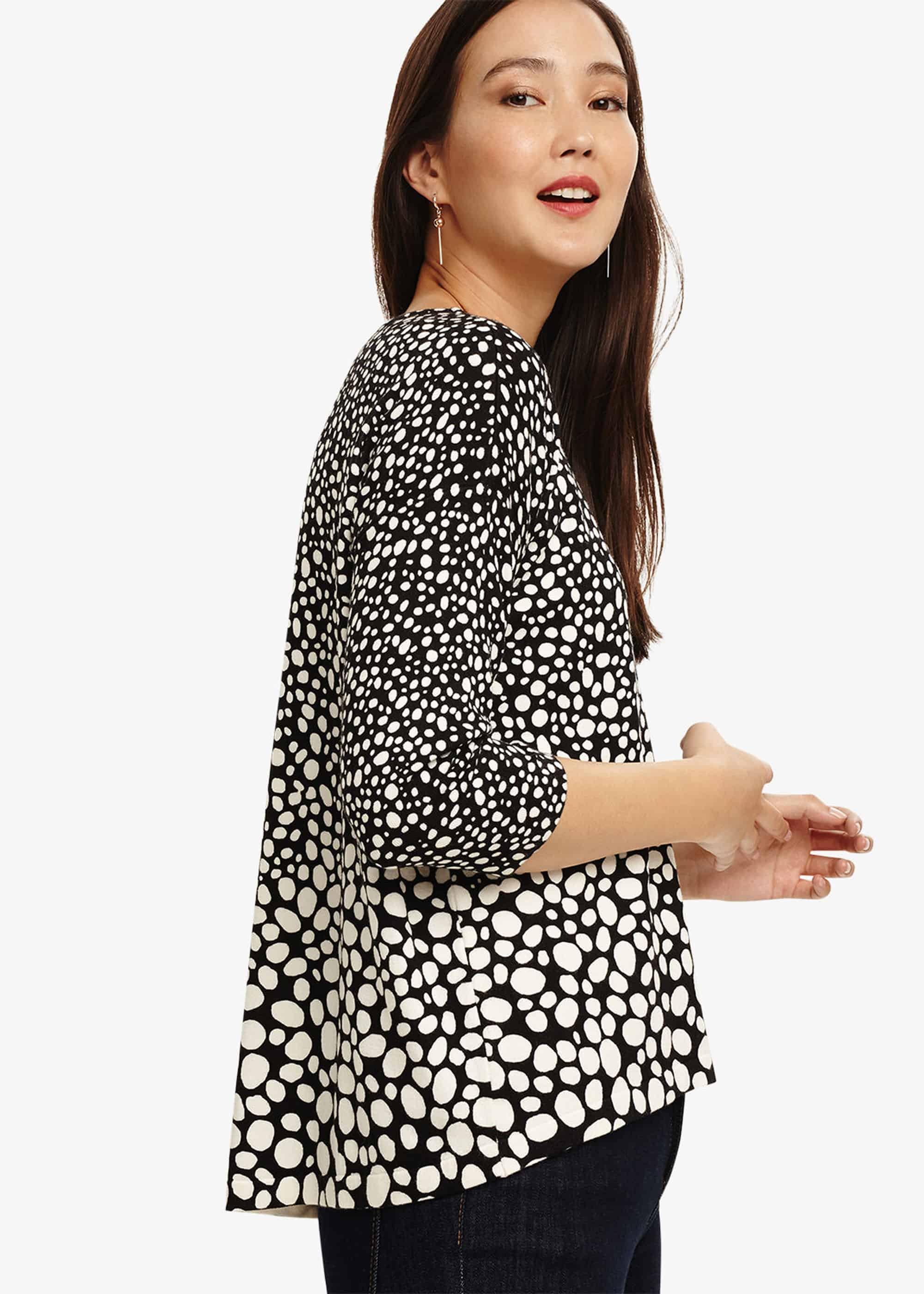 Piera Spot Knitted Top