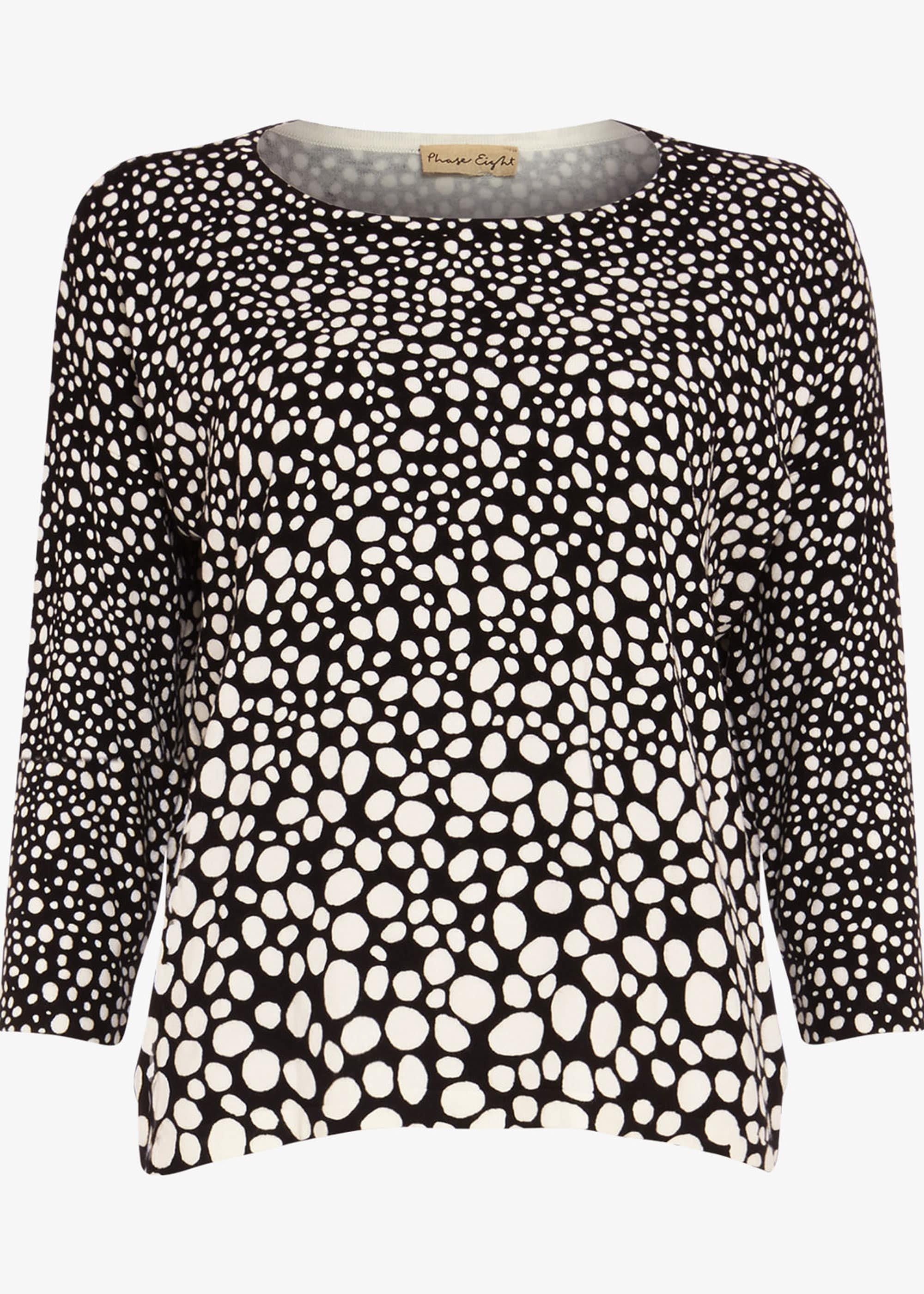 Piera Spot Knitted Top