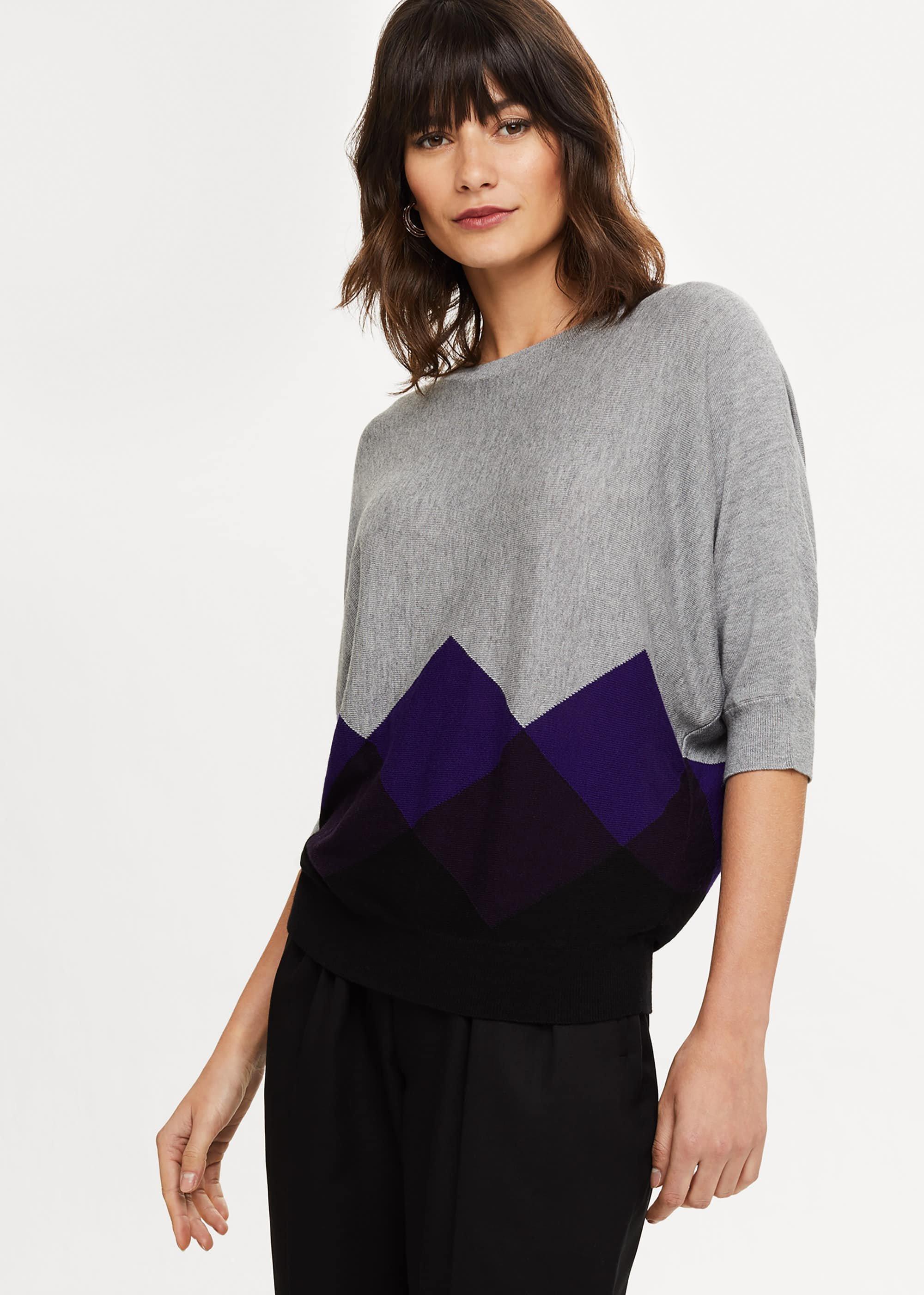 Angeletta Argyle Knitted Jumper