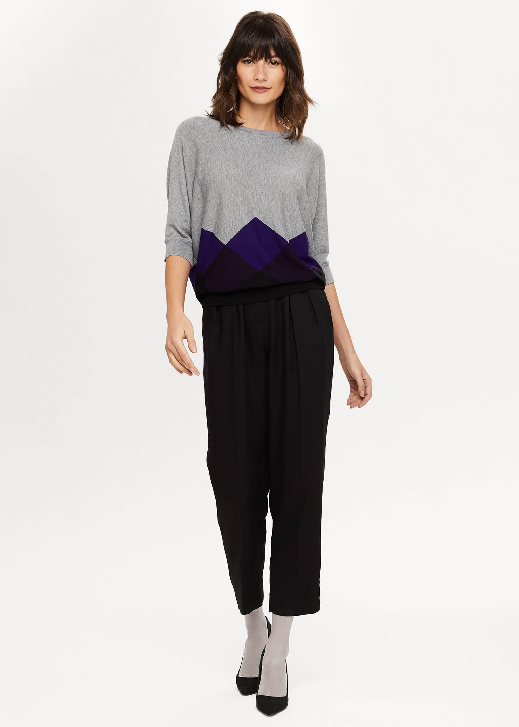 Angeletta Argyle Knitted Jumper