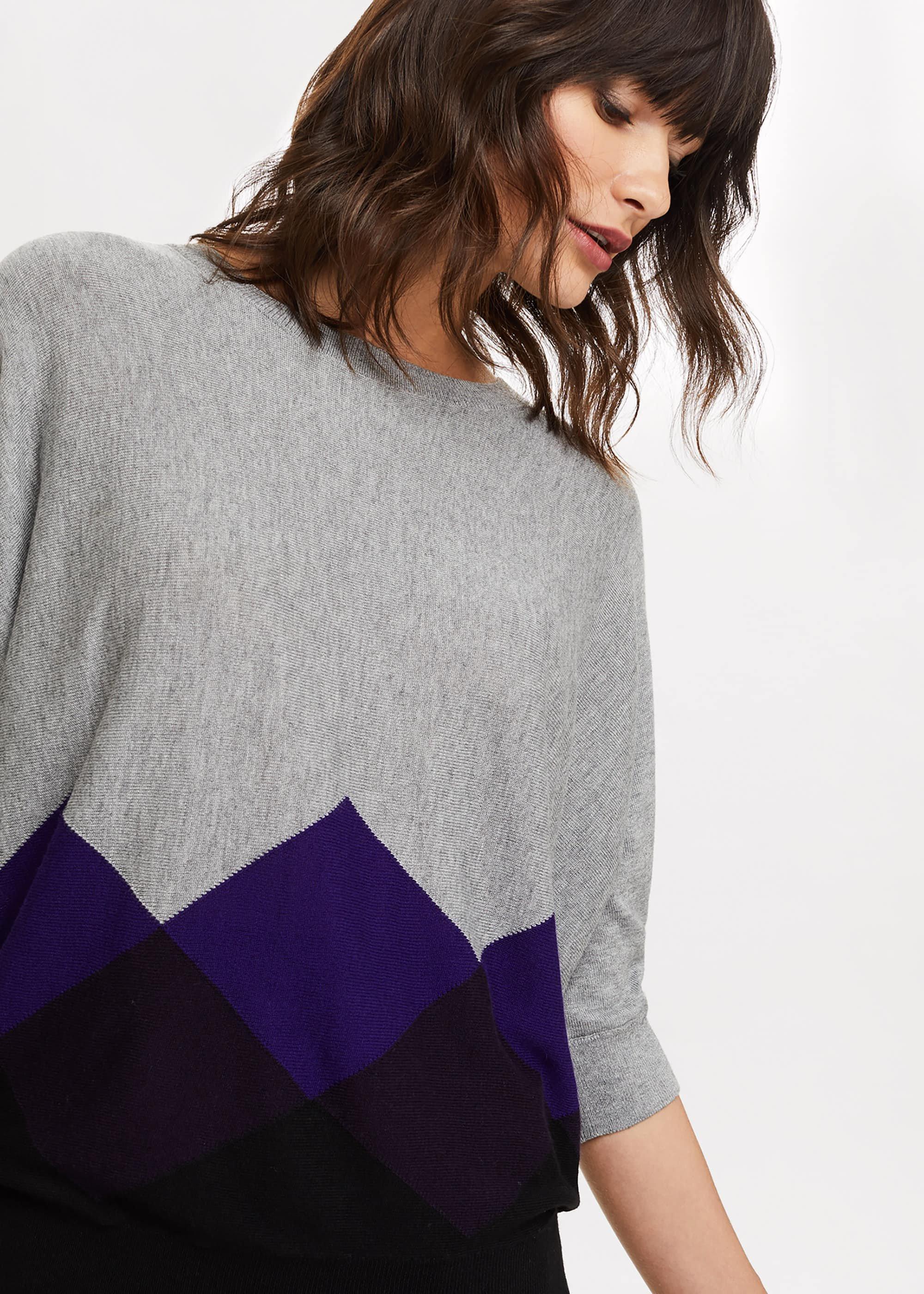 Angeletta Argyle Knitted Jumper