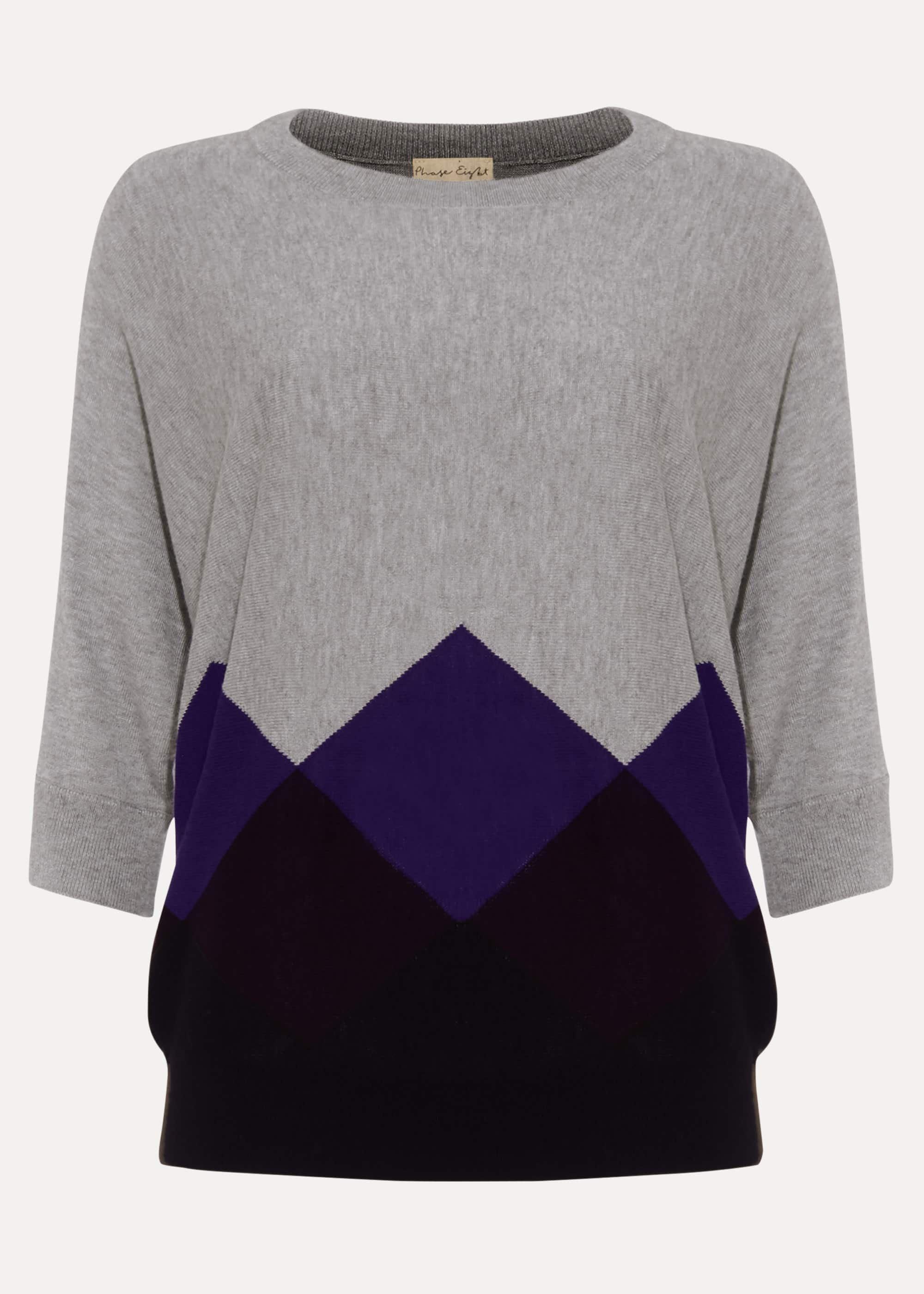 Angeletta Argyle Knitted Jumper