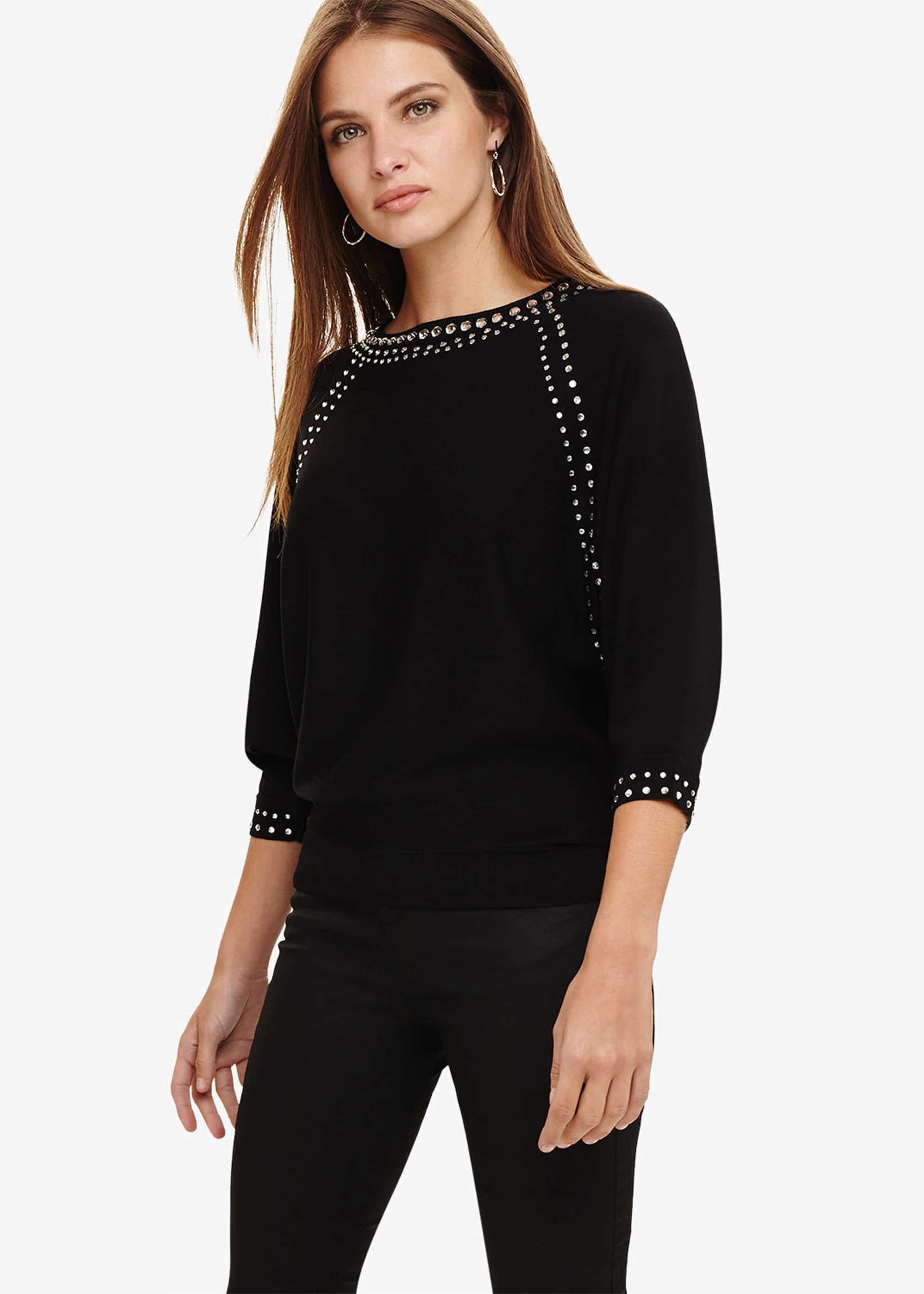 Matilde Raglan Diamante Knitted Jumper