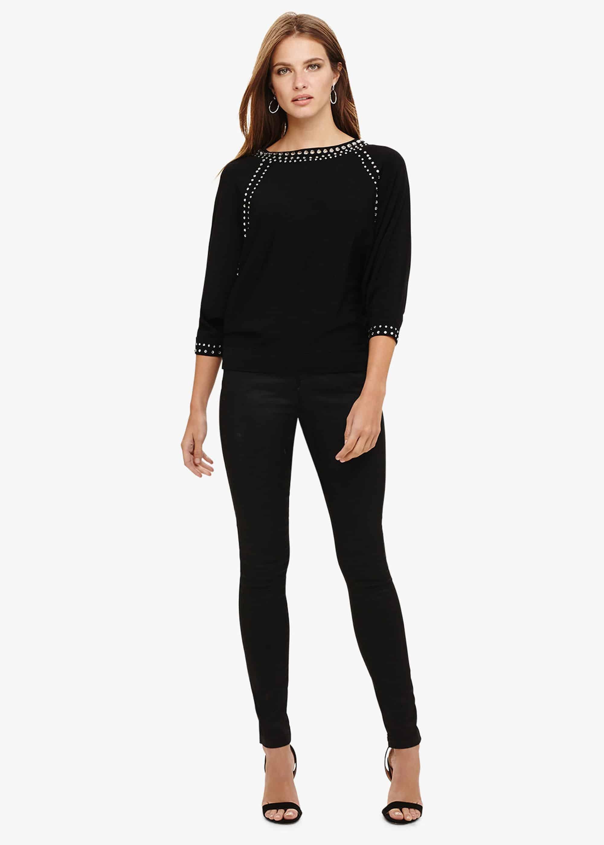 Matilde Raglan Diamante Knitted Jumper
