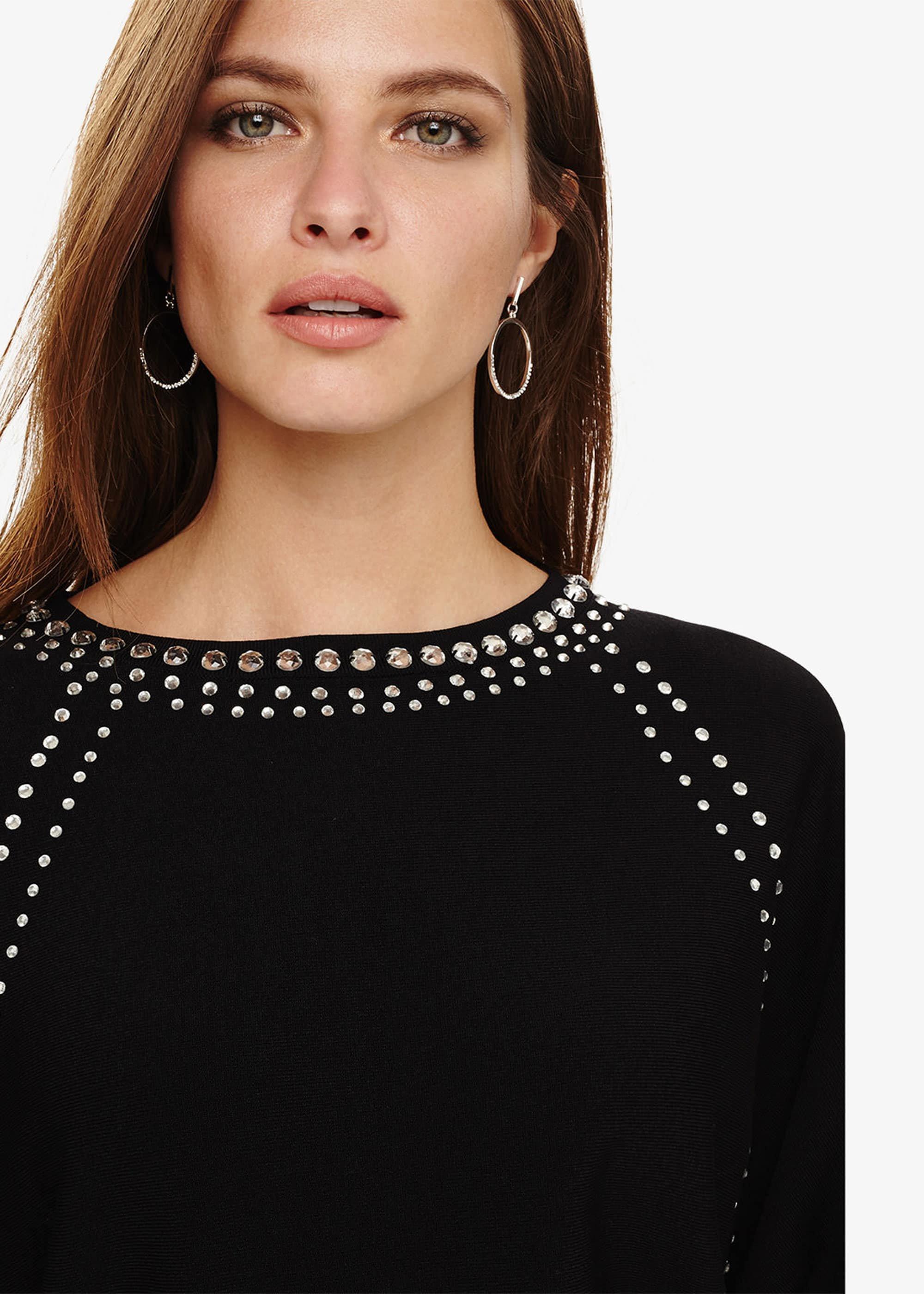 Matilde Raglan Diamante Knitted Jumper