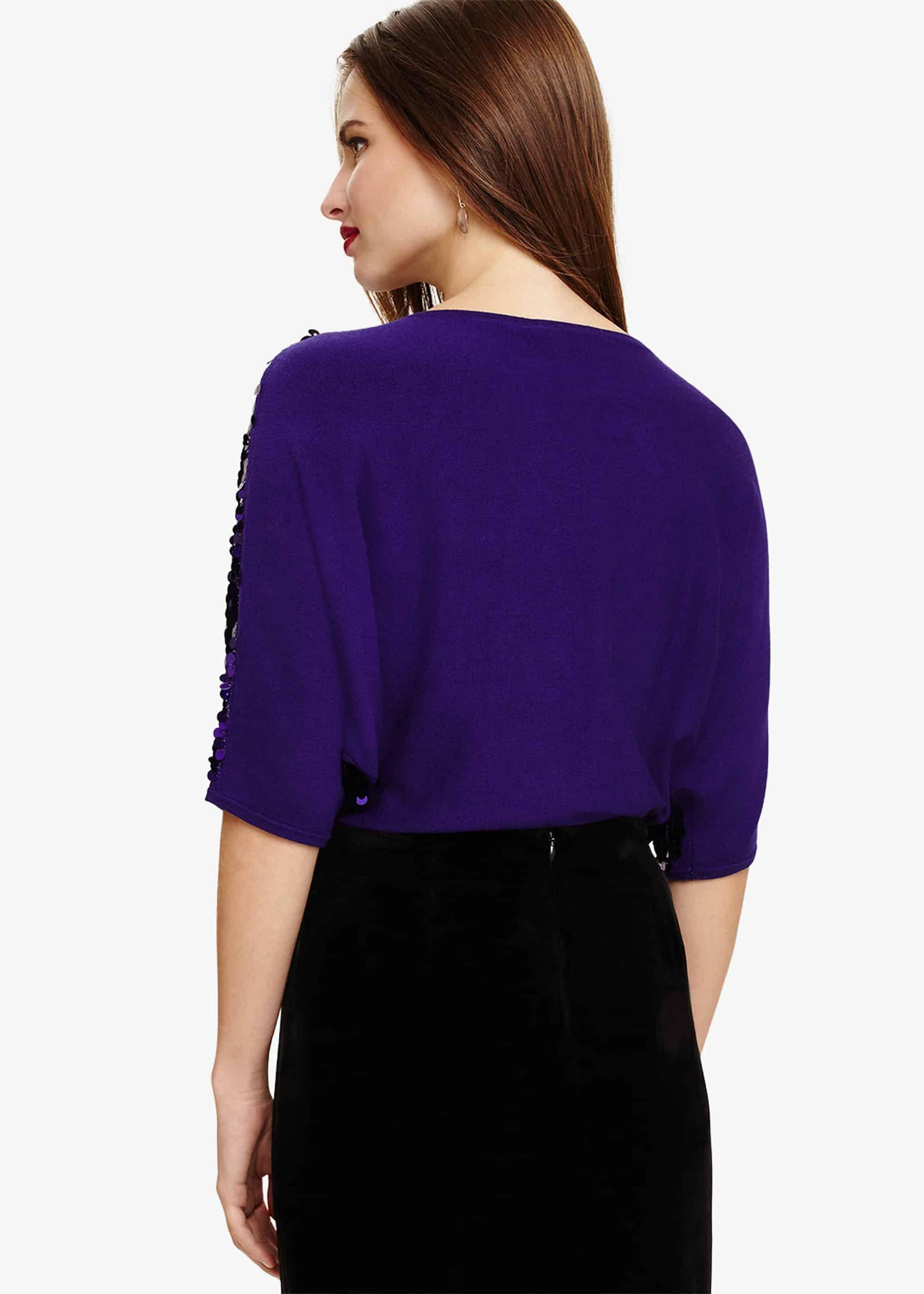 Alessa Sequin Knitted Top