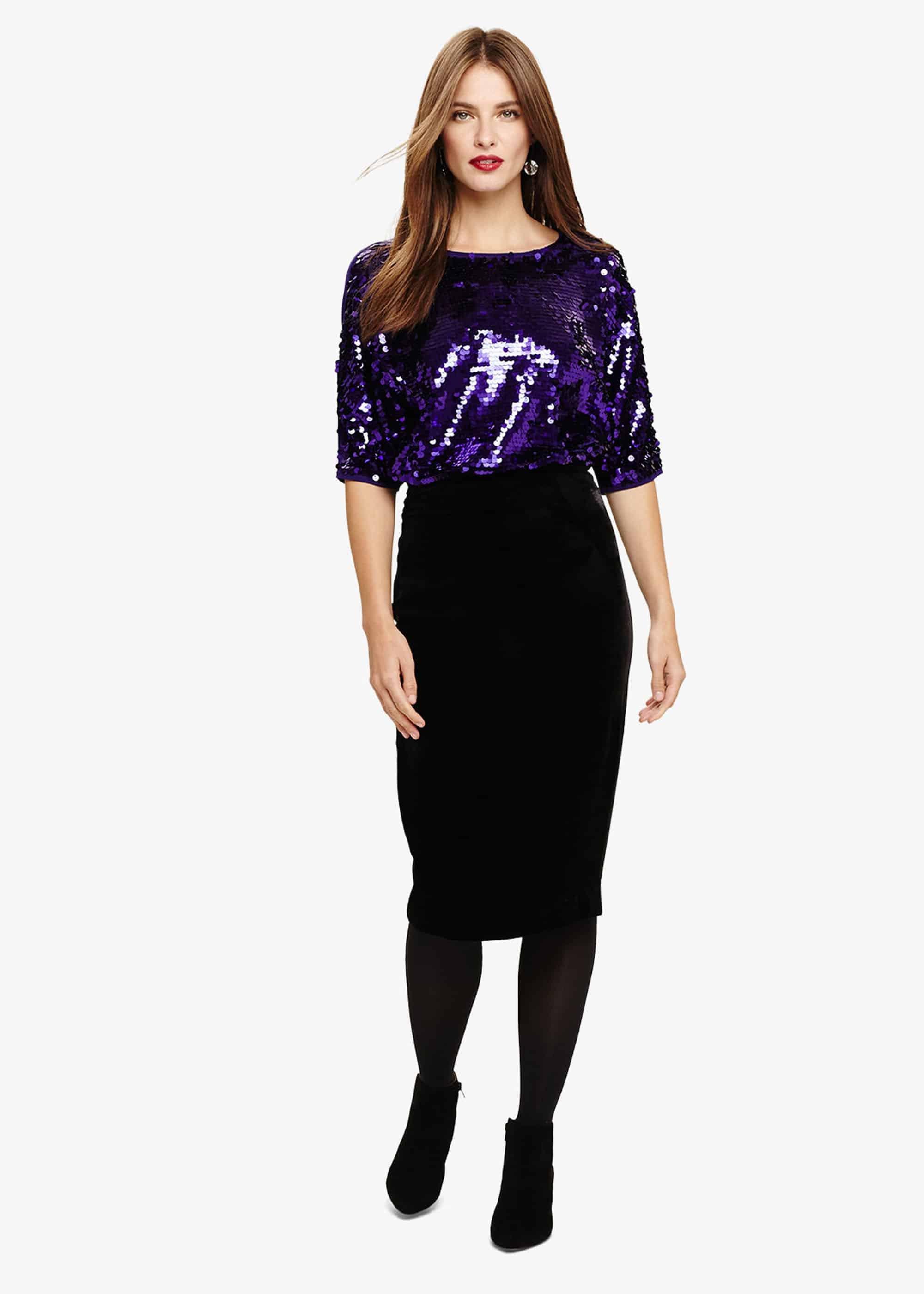 Alessa Sequin Knitted Top