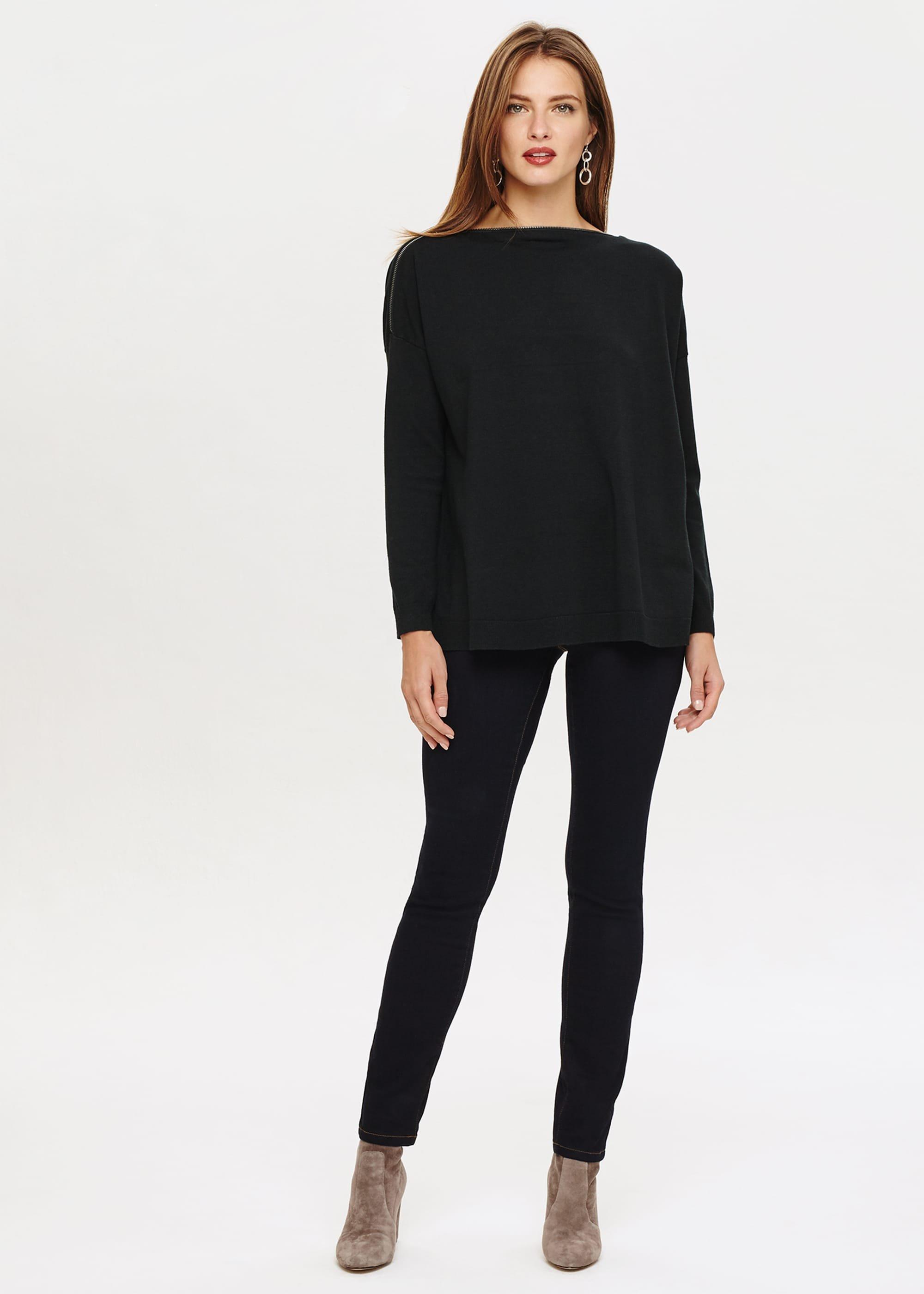 Nadene Zip Neck Knitted Jumper