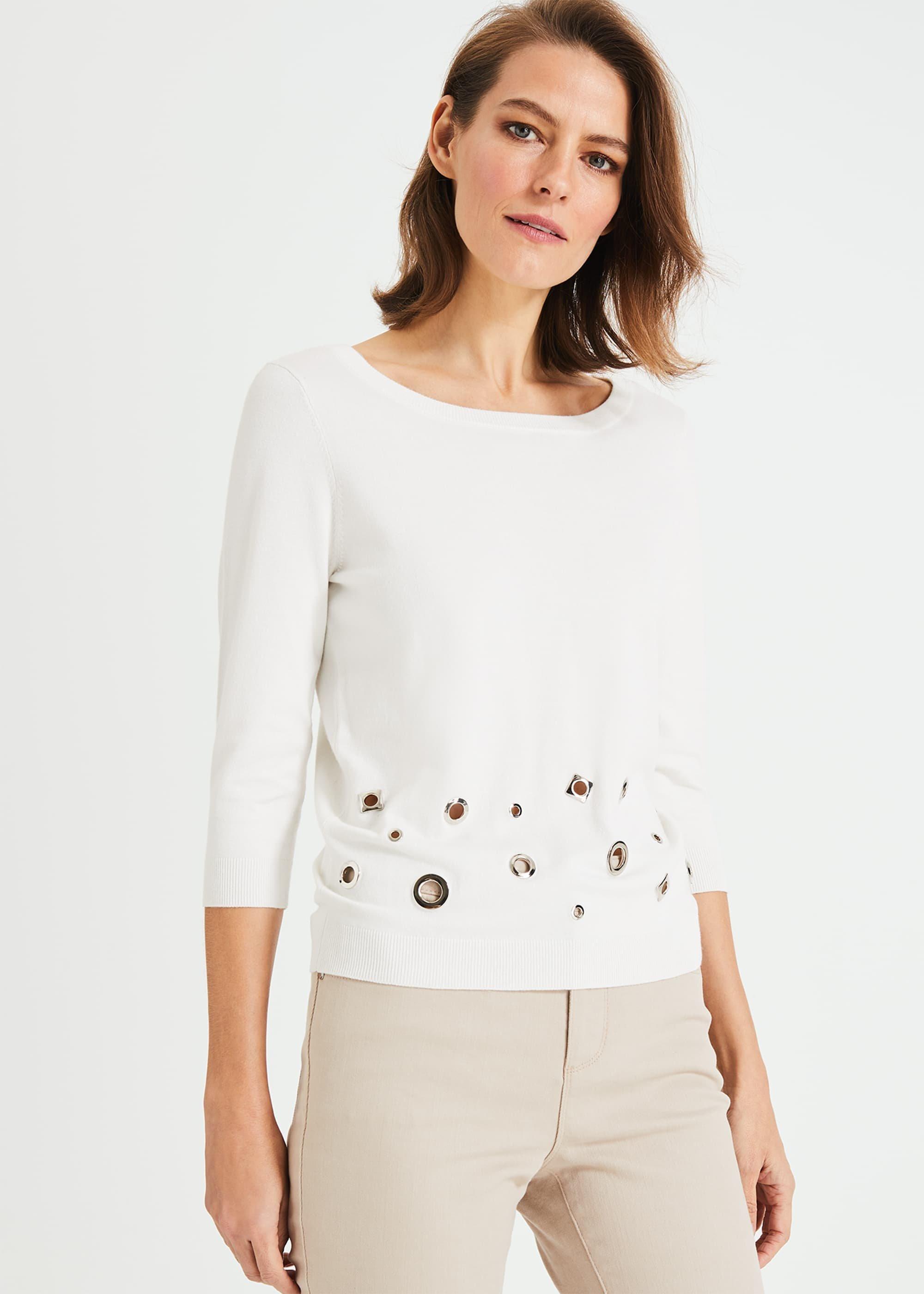 Malory Mixed Metal Knit Top