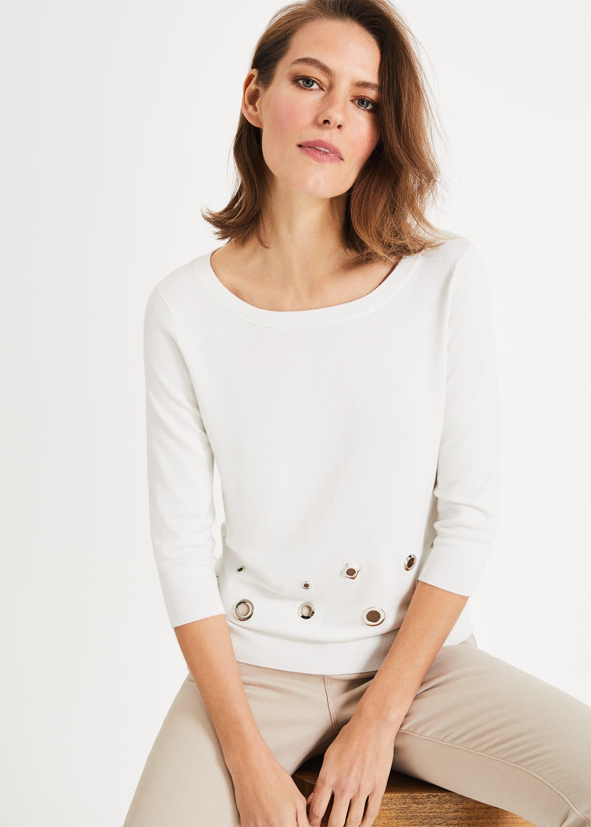 Malory Mixed Metal Knit Top
