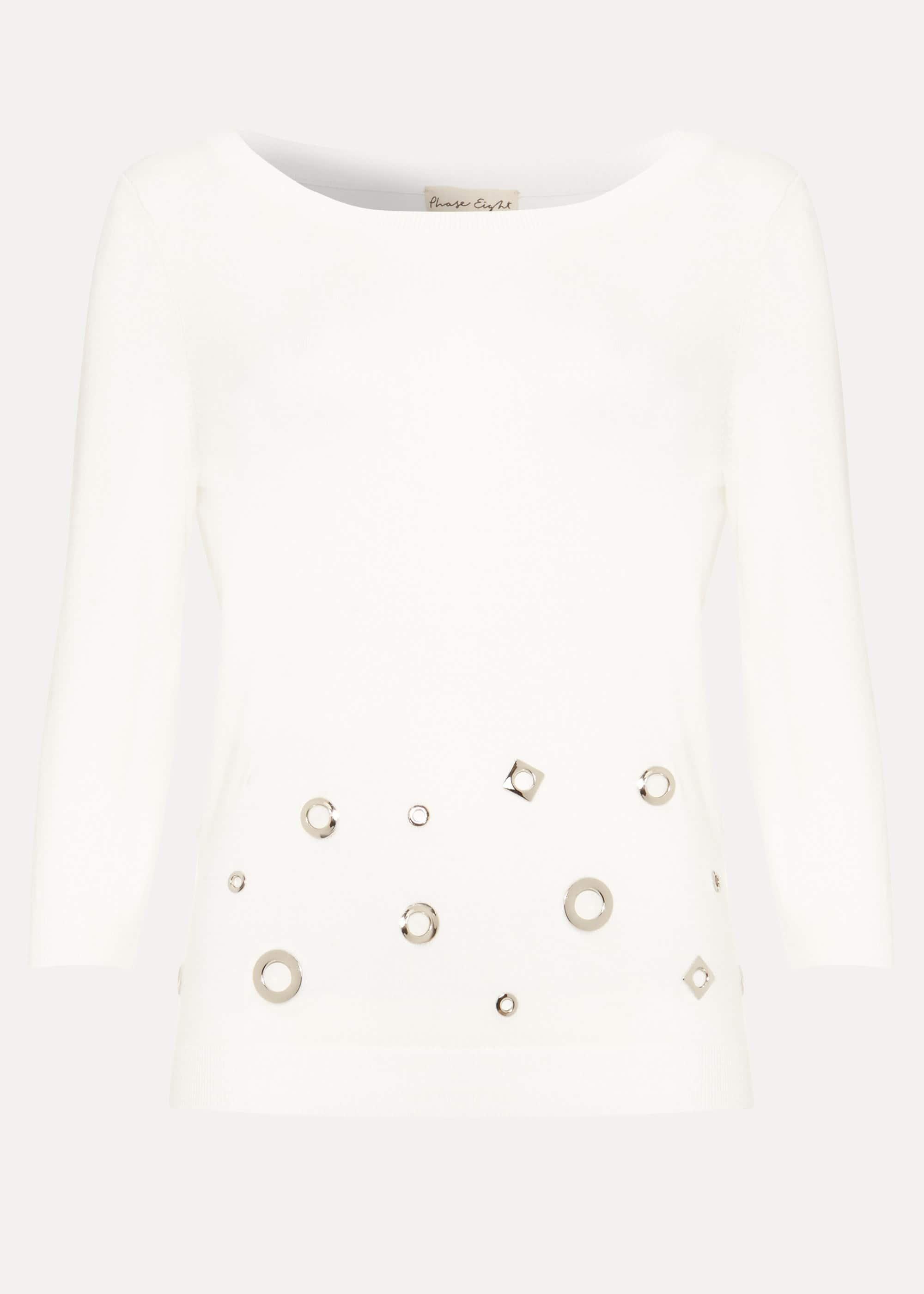 Malory Mixed Metal Knit Top