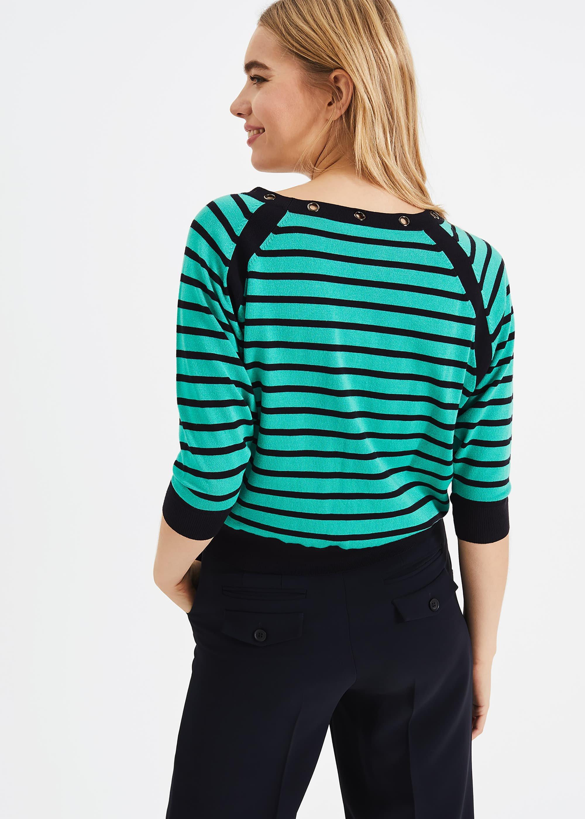 Ellie Eyelet Stripe Knit