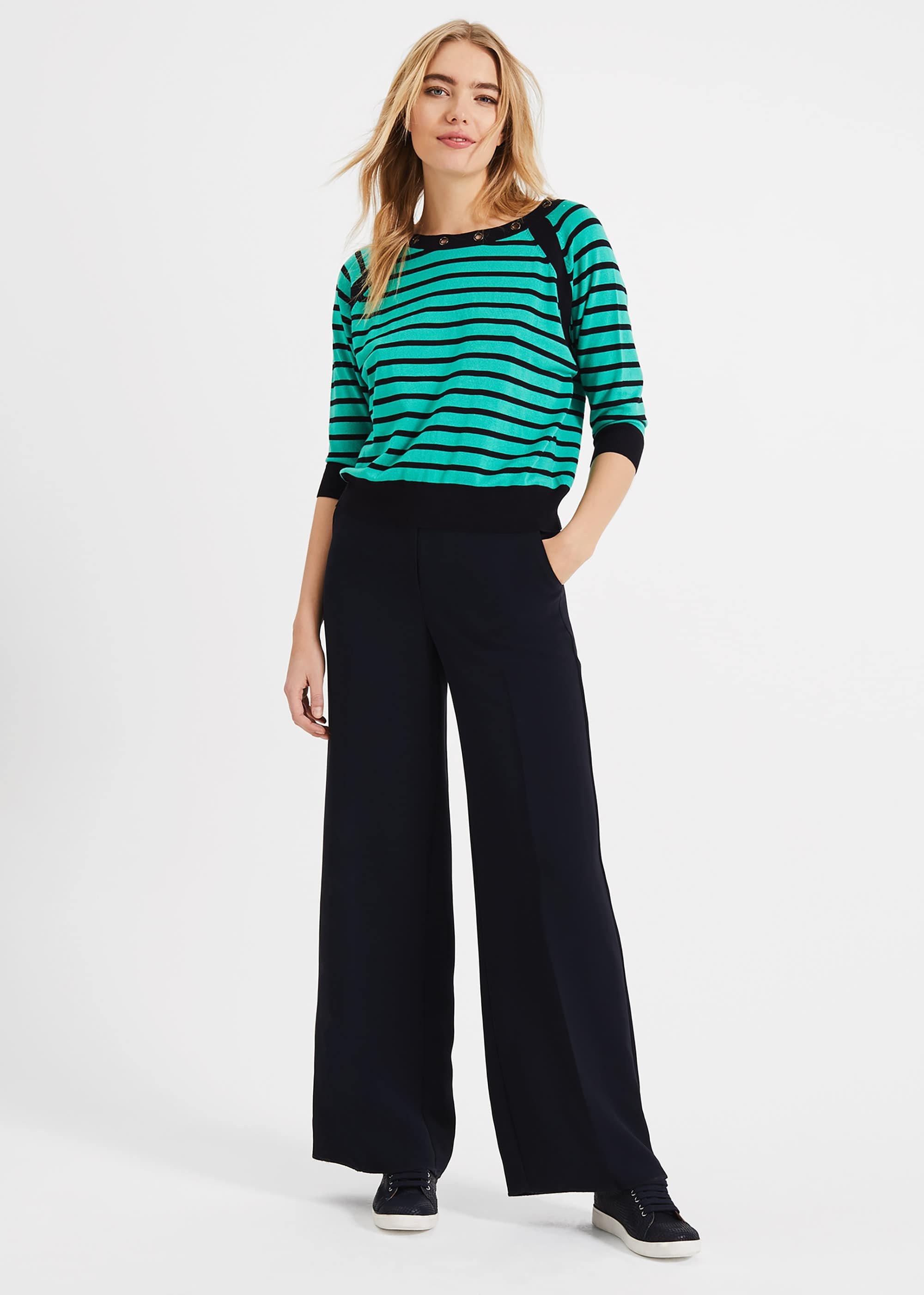 Ellie Eyelet Stripe Knit