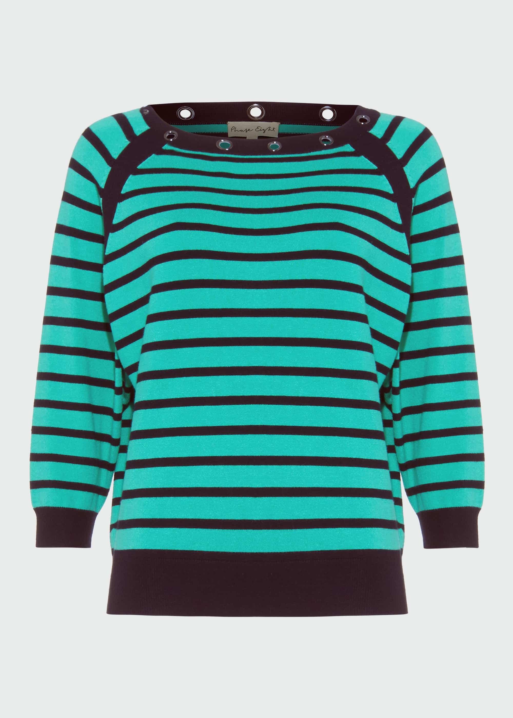 Ellie Eyelet Stripe Knit