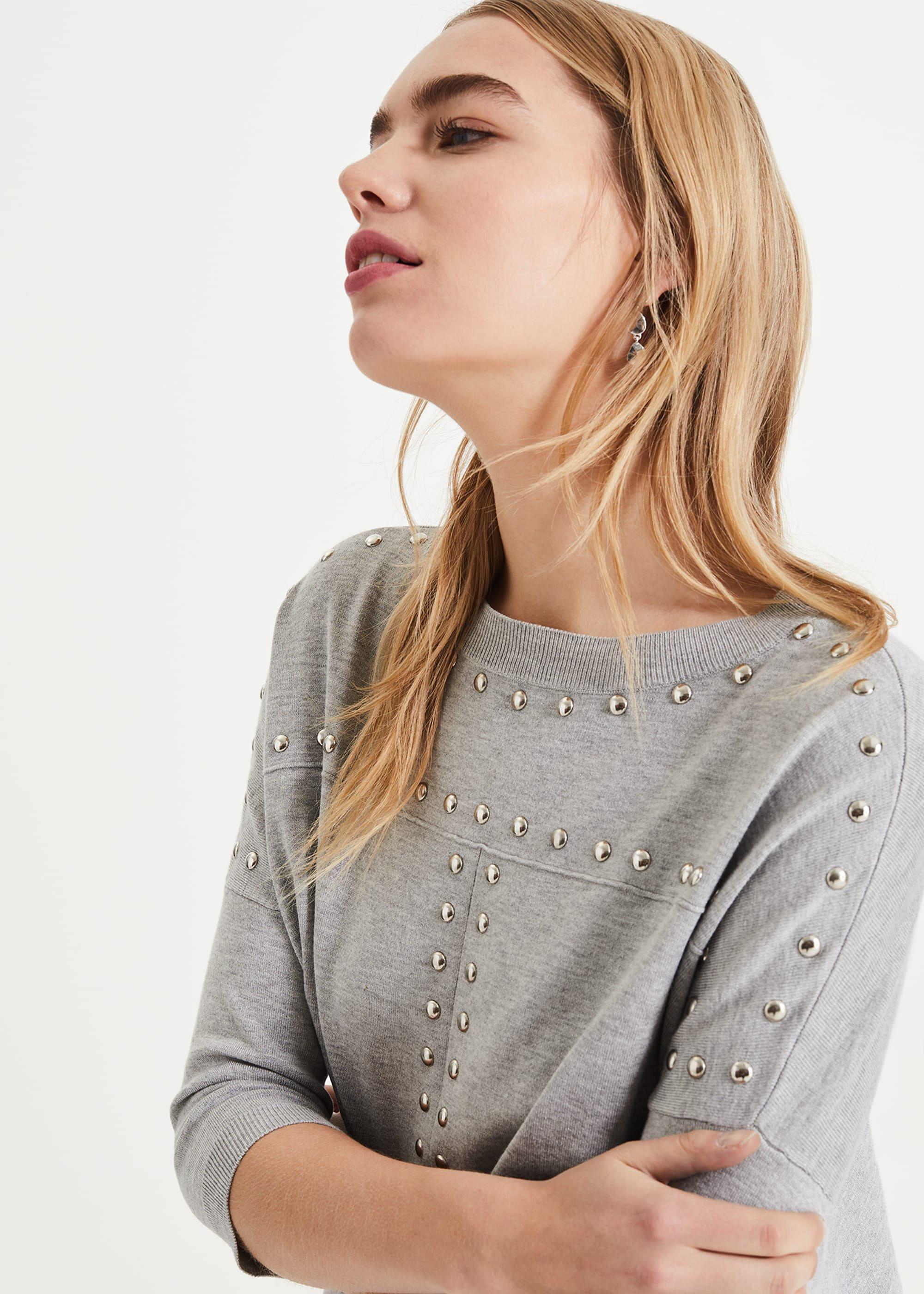 Serena Stud Seam Knit Top