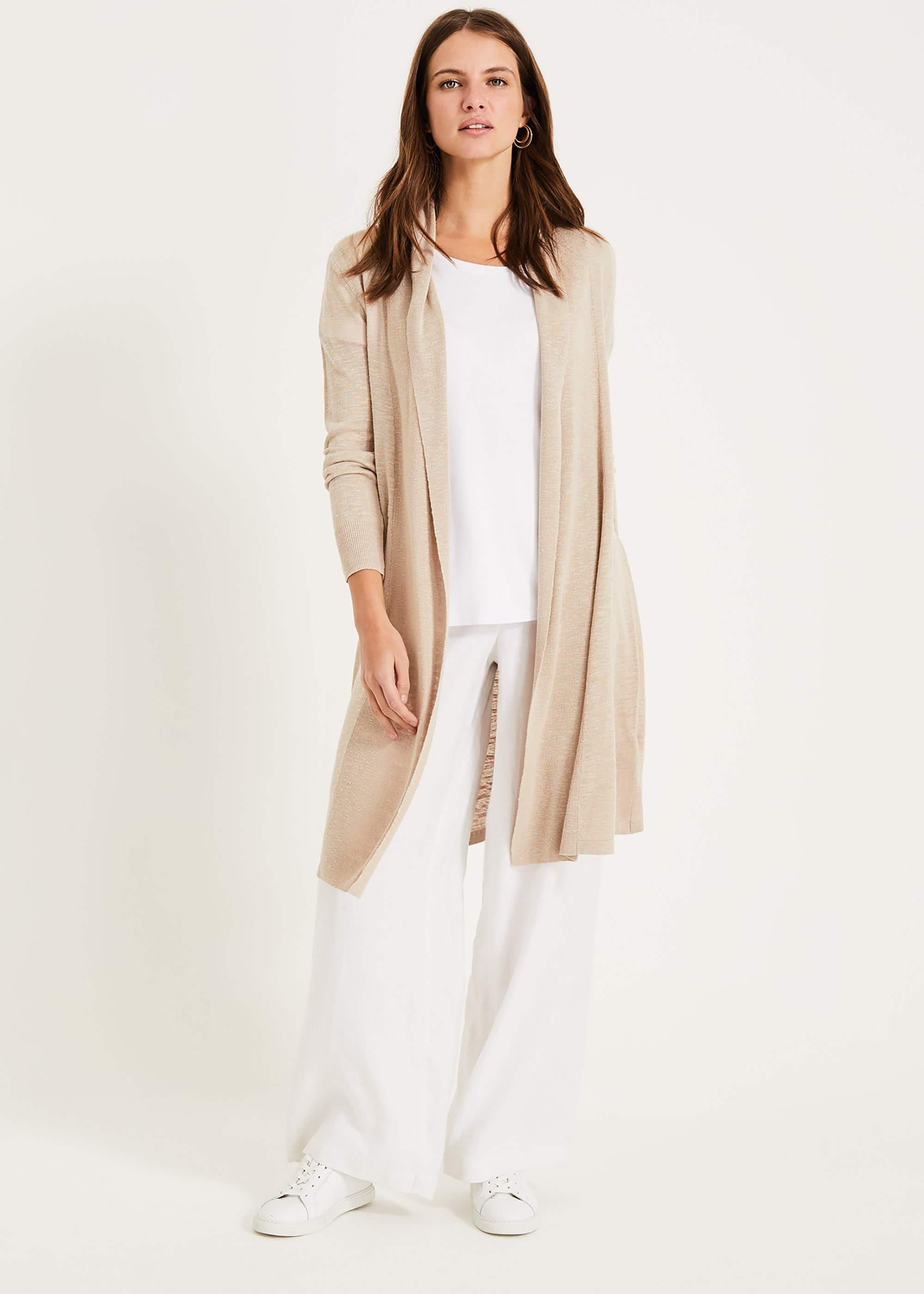 Lili Linen Longline Cardigan | Phase Eight UK |