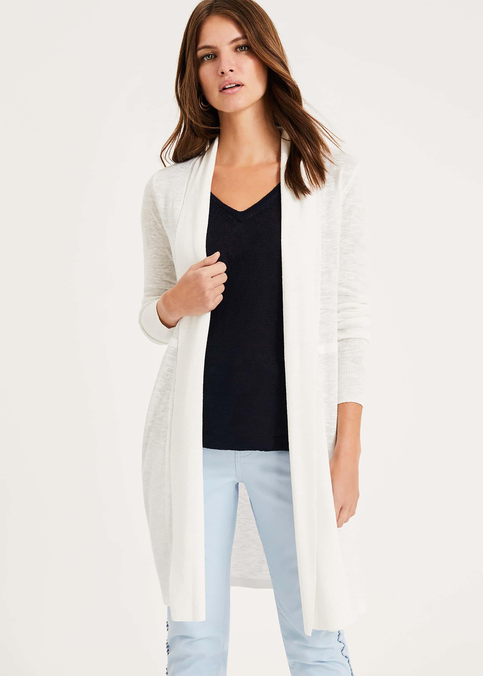 Lili Linen Longline Cardigan | Phase Eight UK |