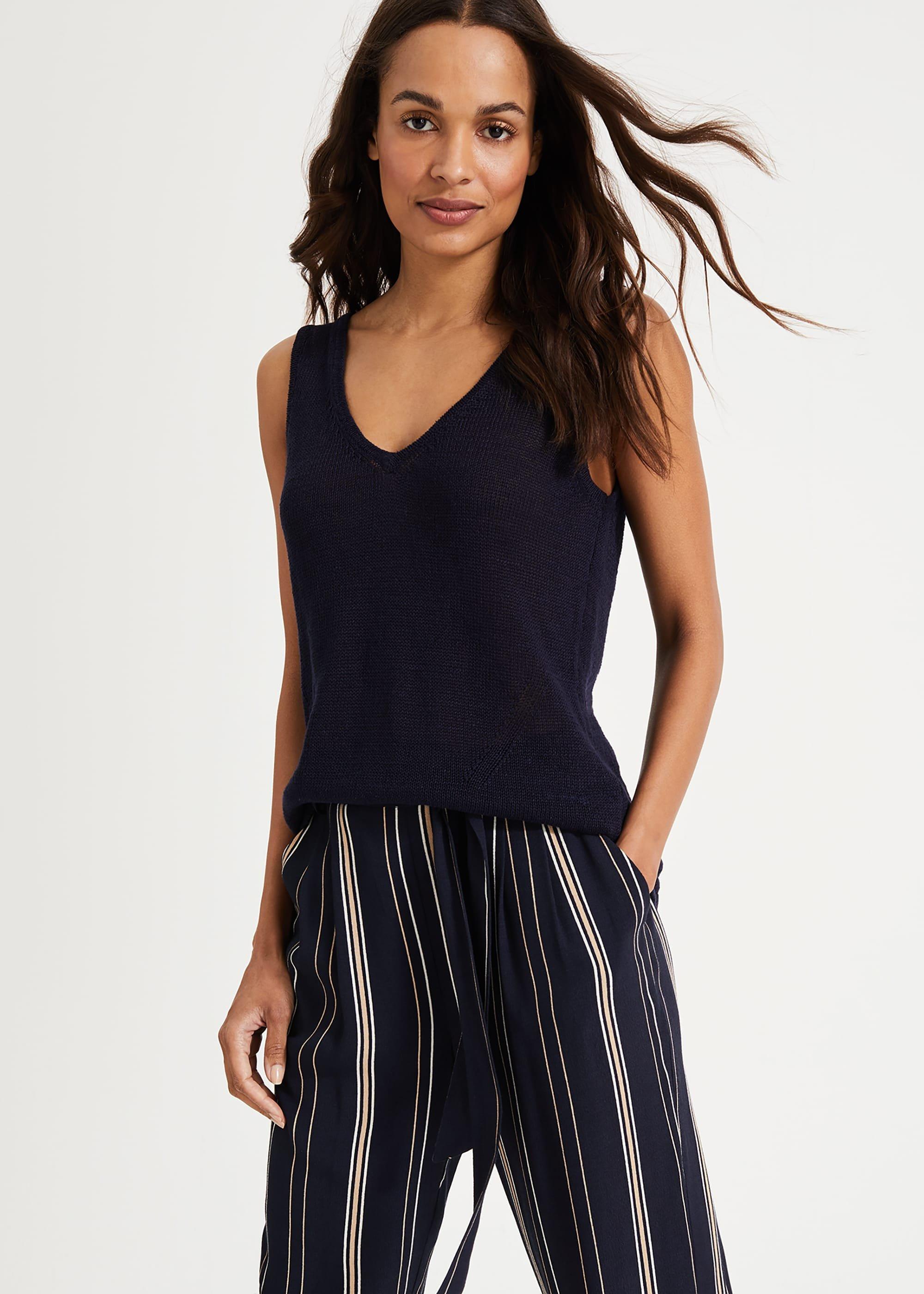 Lou Linen Knitted Vest