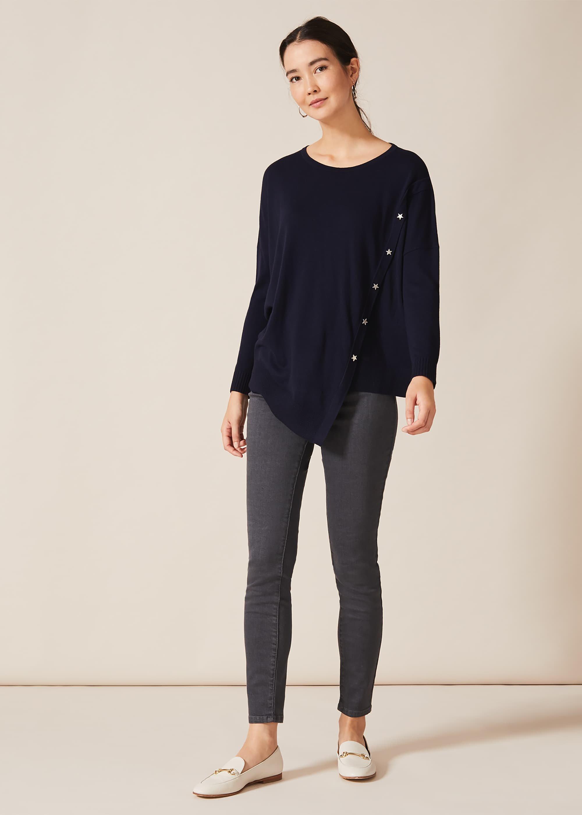 Sonny Star Button Asymmetric Jumper