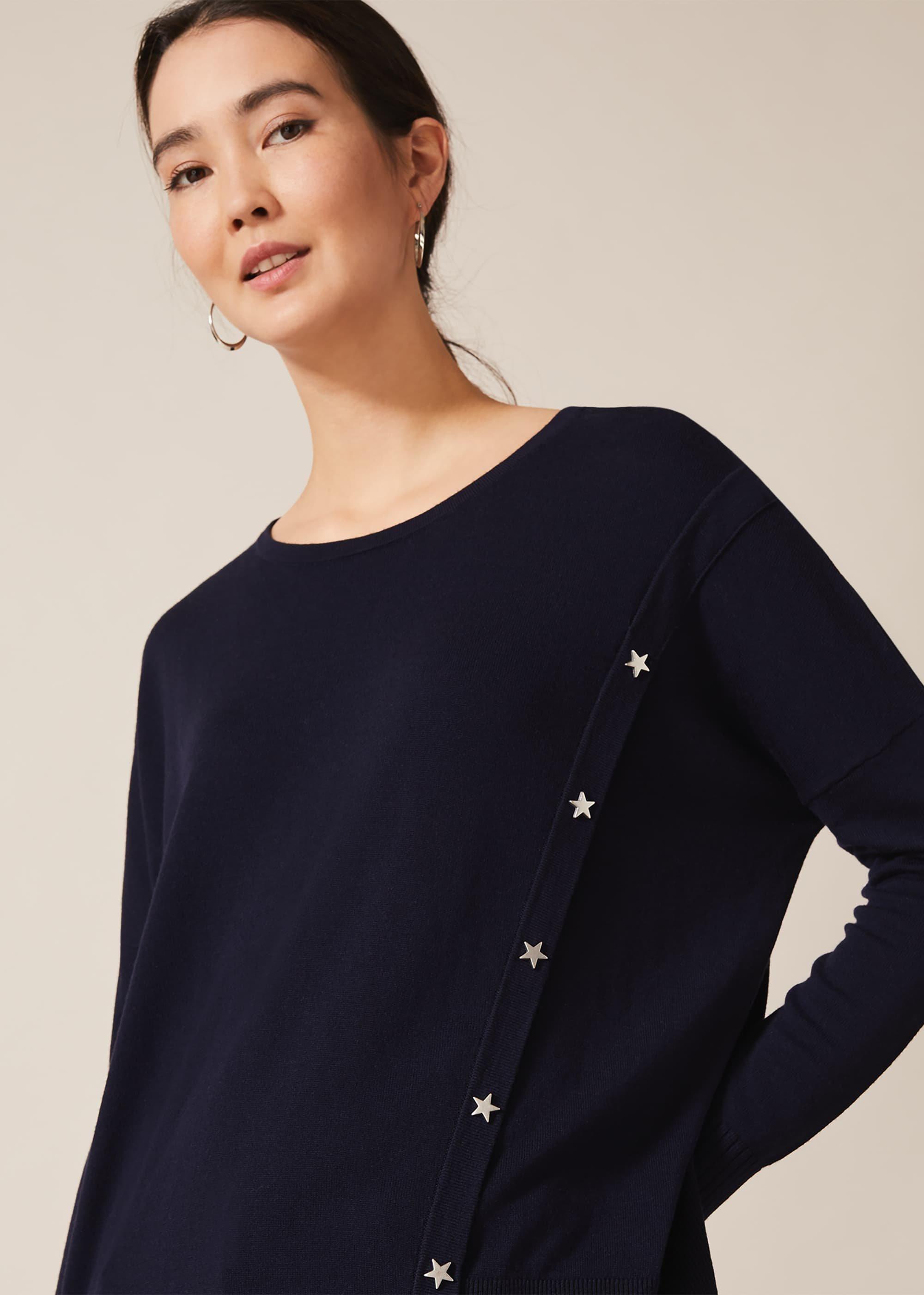 Sonny Star Button Asymmetric Jumper