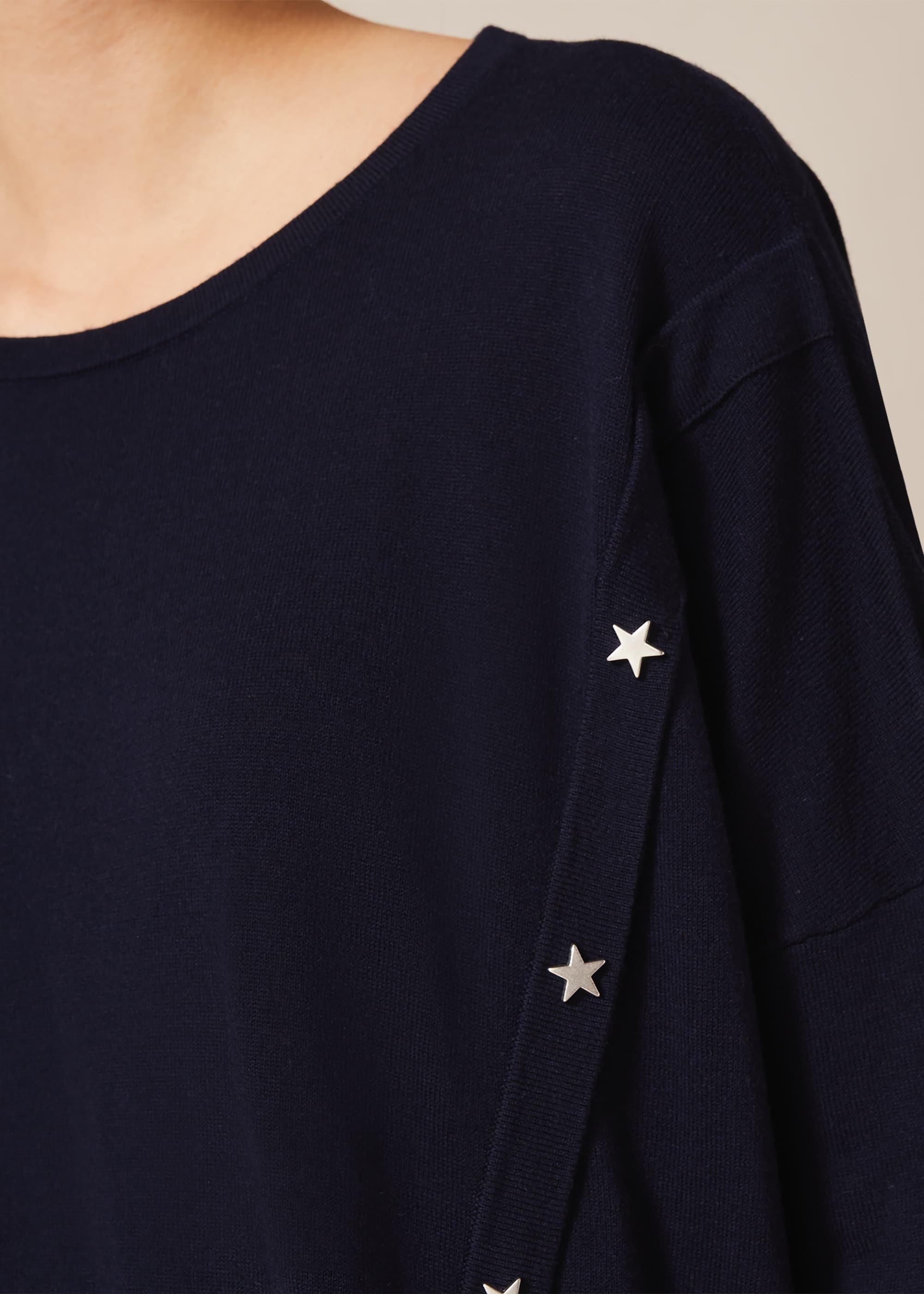 Sonny Star Button Asymmetric Jumper