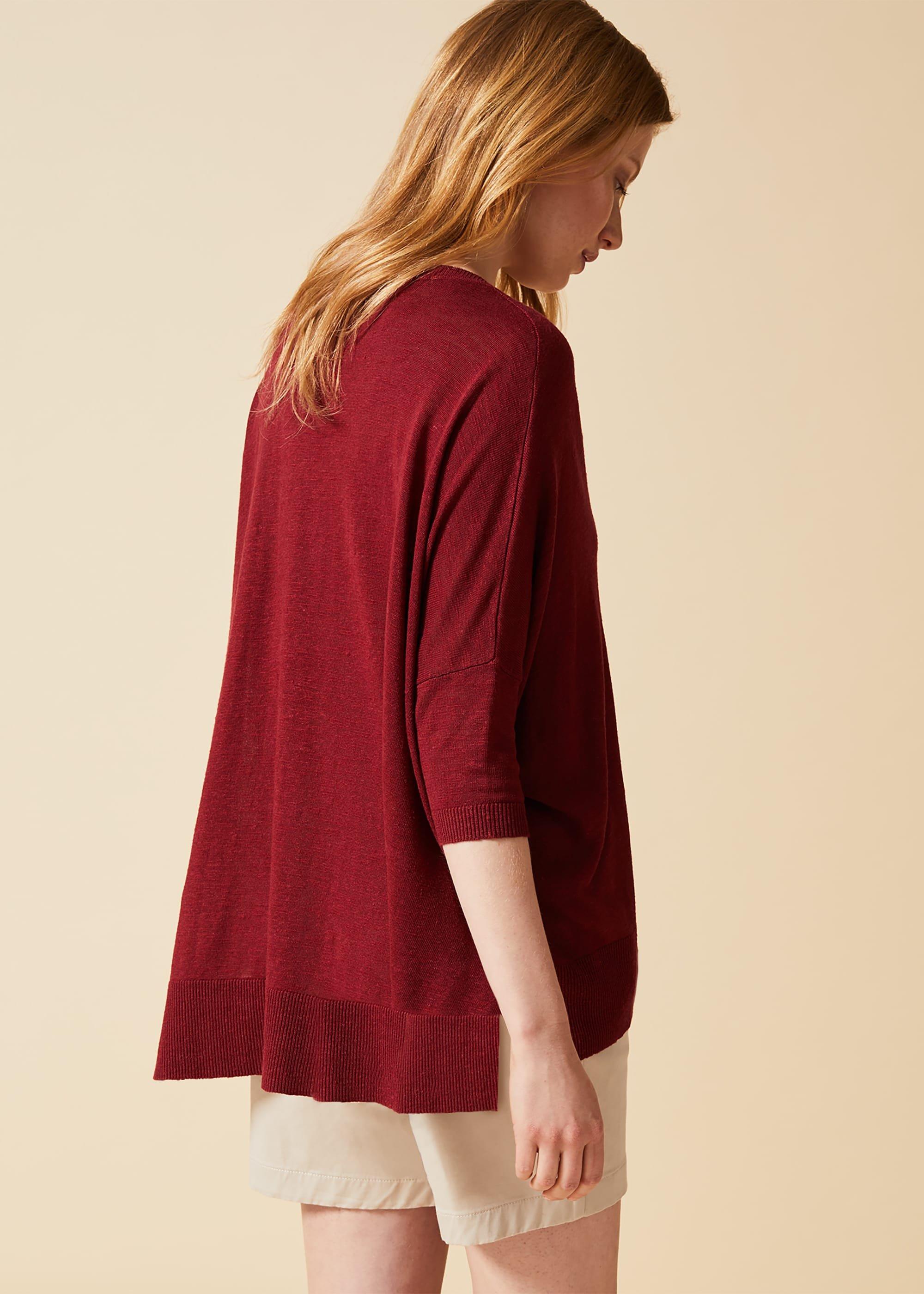 Larna Linen Asymmetric Jumper