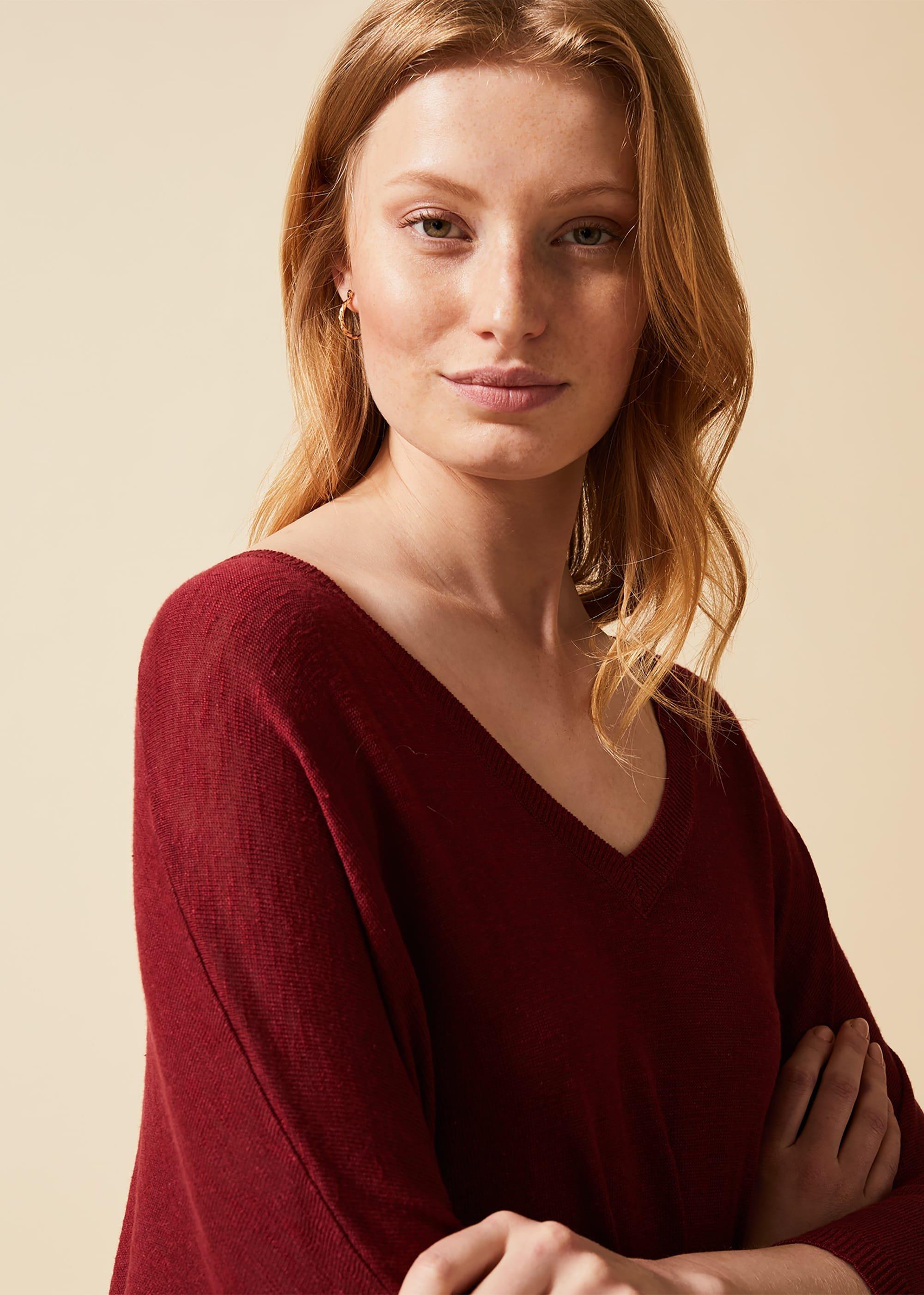 Larna Linen Asymmetric Jumper