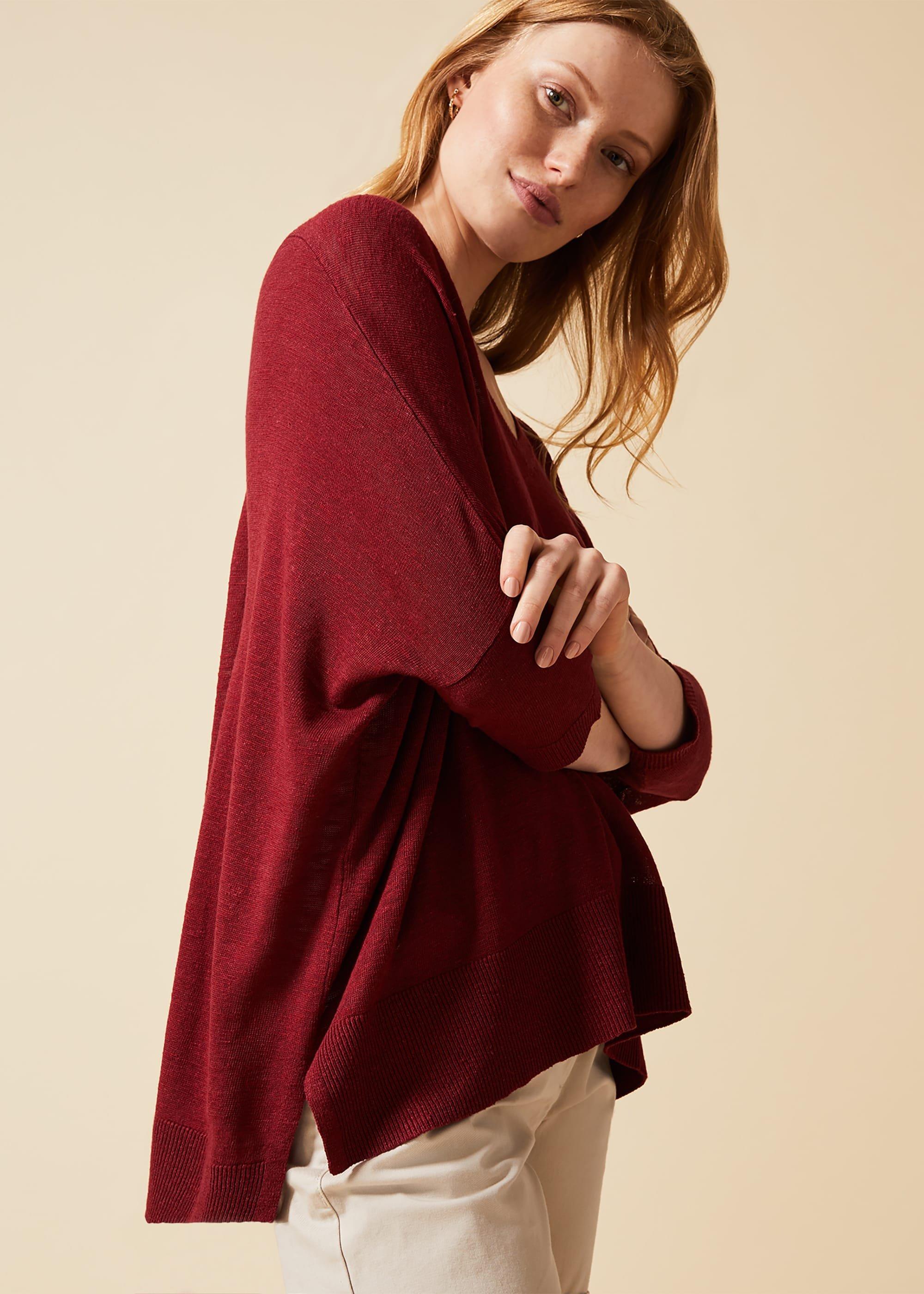 Larna Linen Asymmetric Jumper