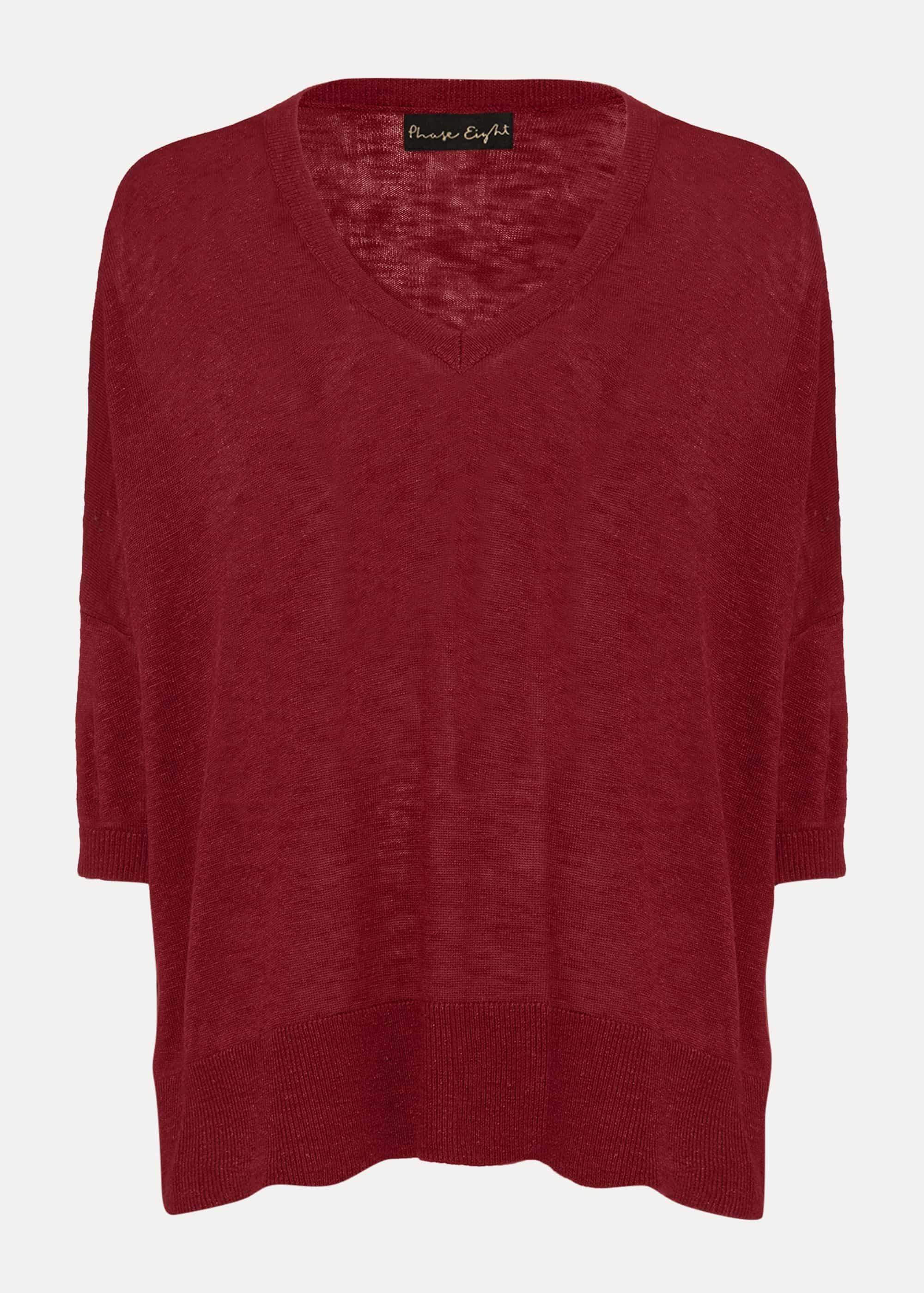 Larna Linen Asymmetric Jumper