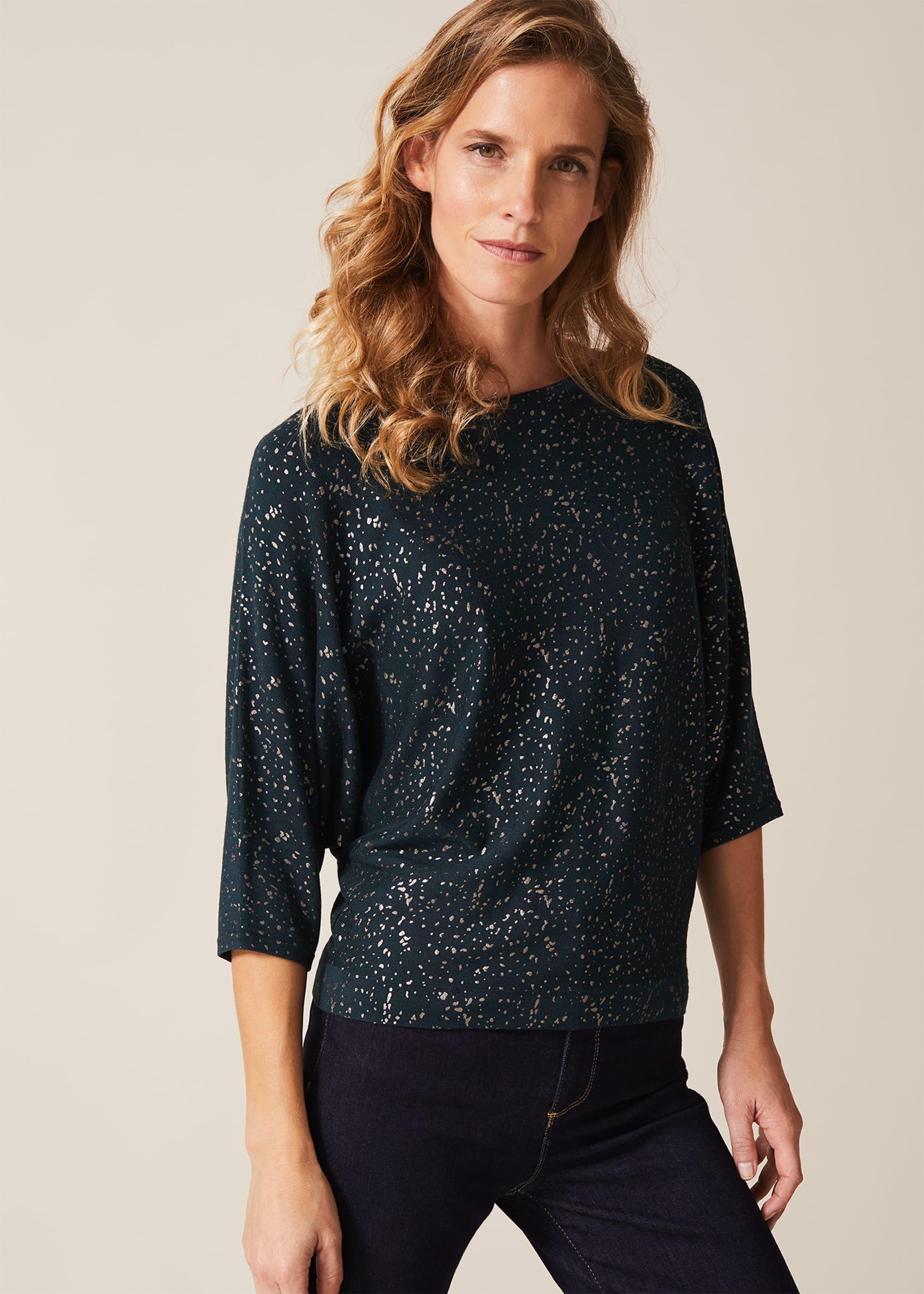 Felicity Foil Print Jumper