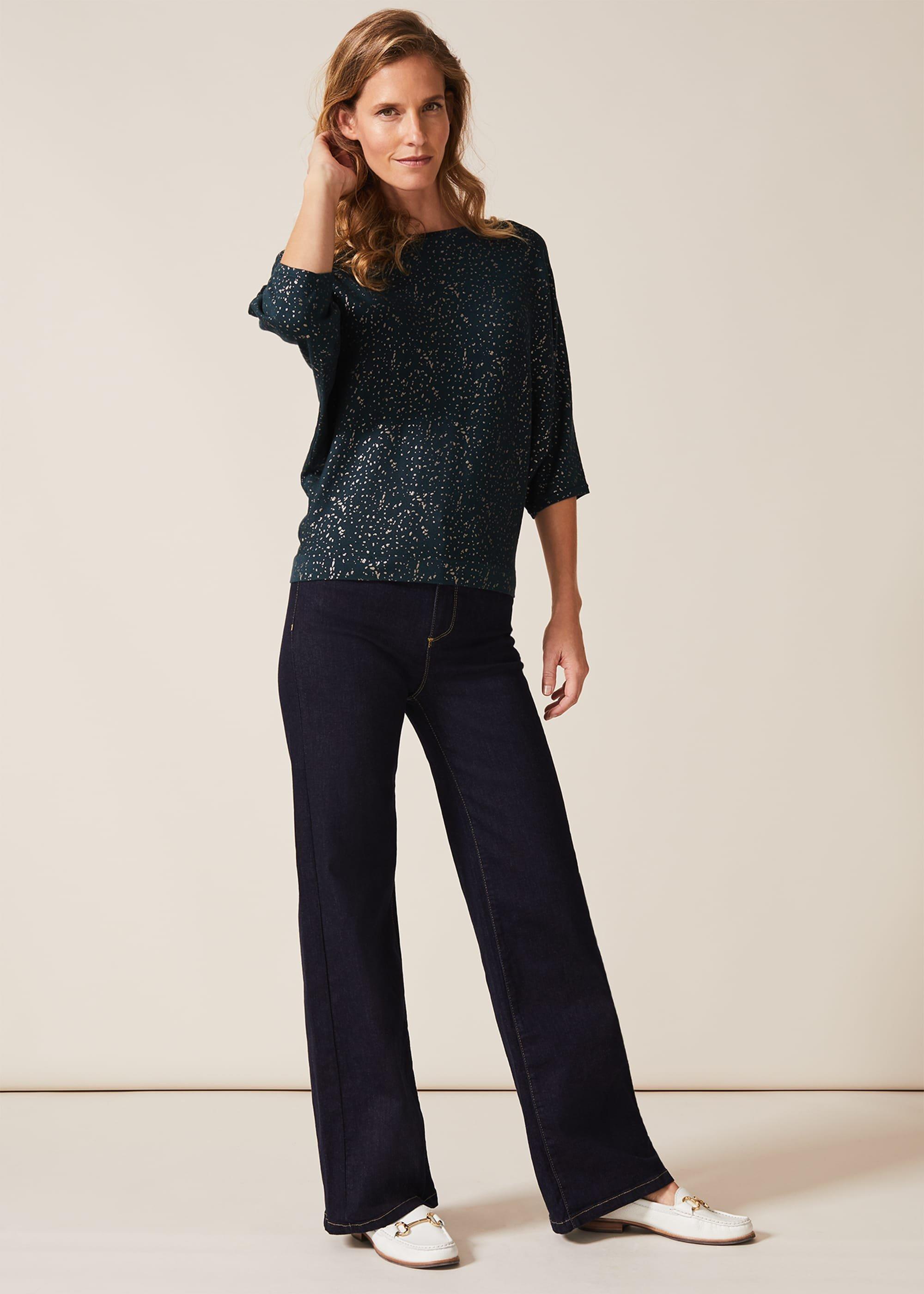 Felicity Foil Print Jumper