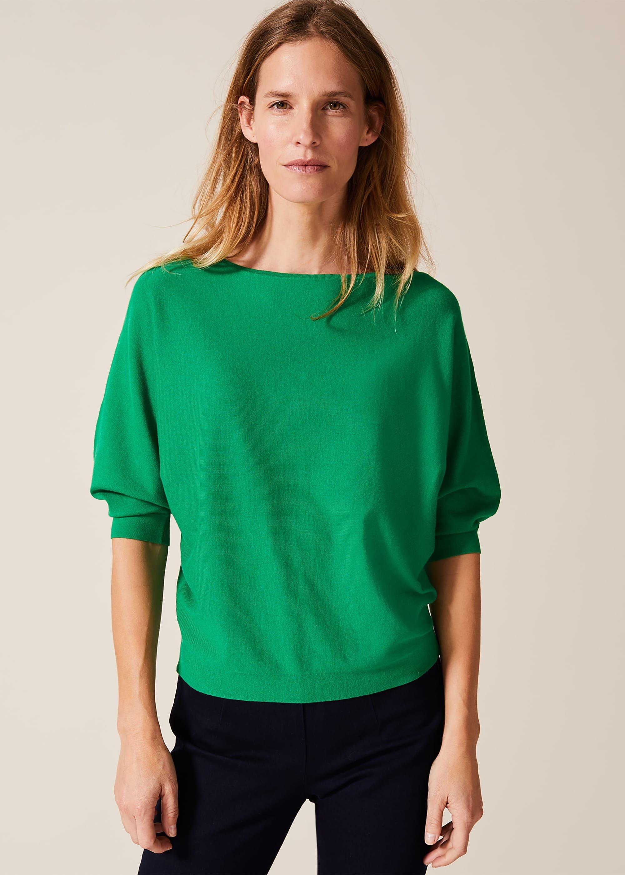 Cristine Batwing Knitted Top