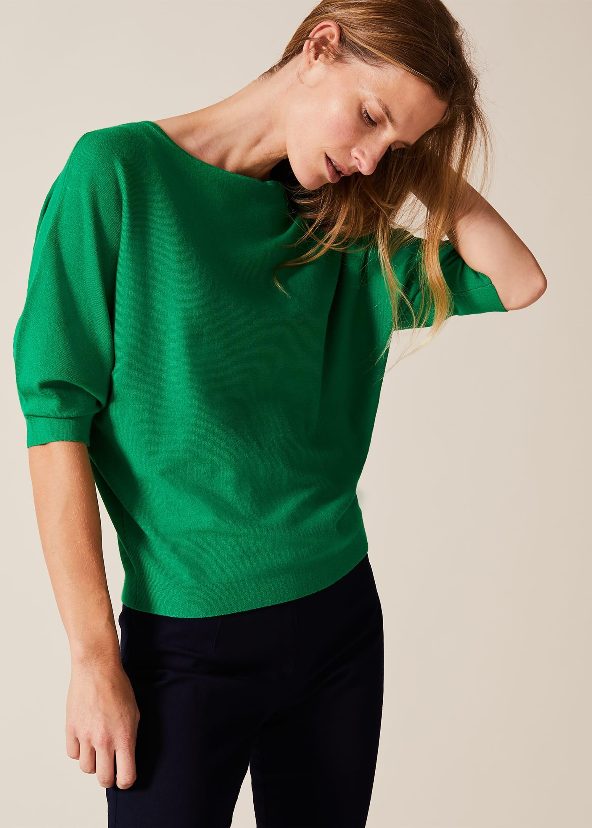 Cristine Batwing Knitted Top
