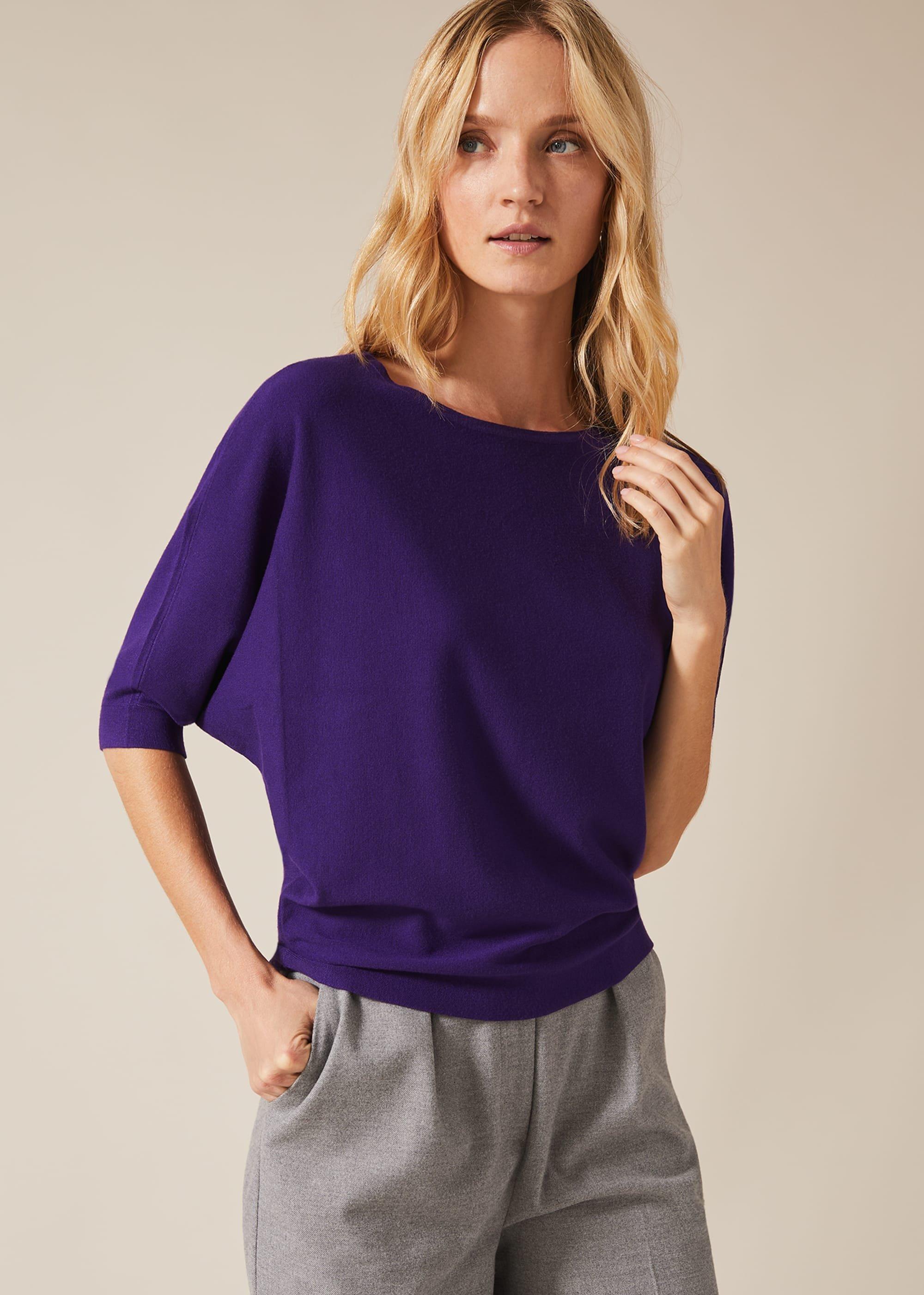 Cristine Batwing Knitted Top