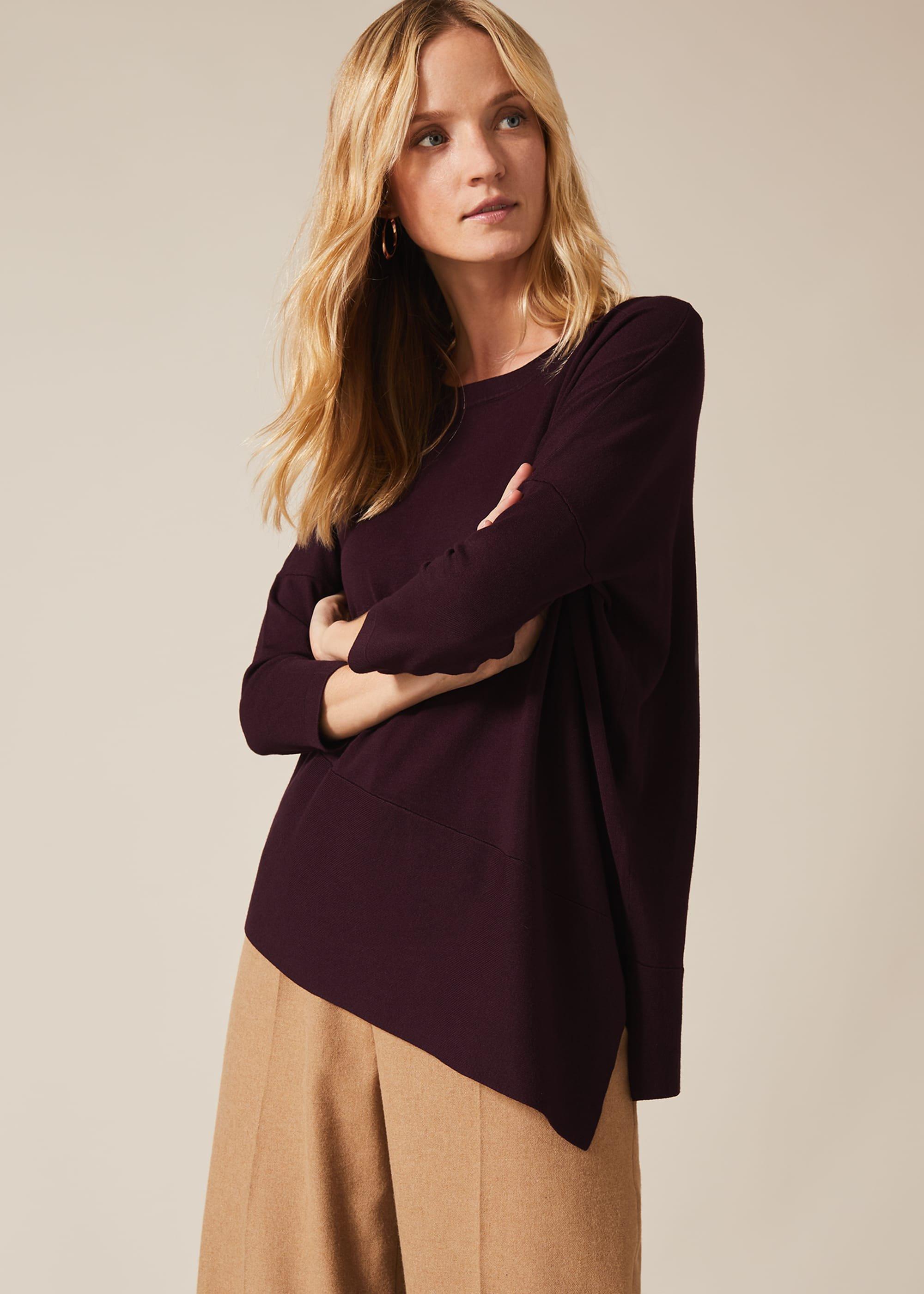 Agatha Asymmetric Knit Top