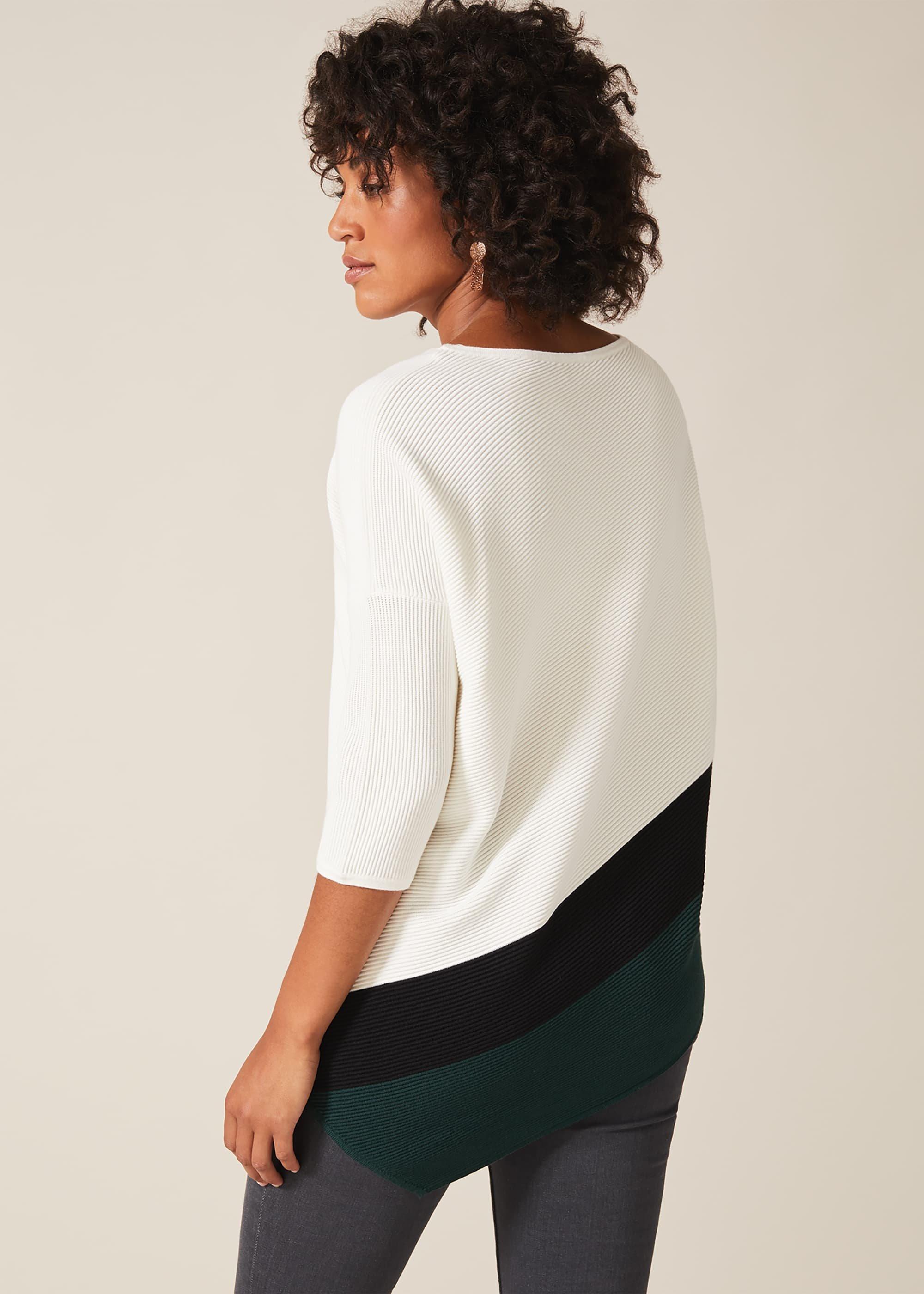 Cailey Colourblock Ripple Knit Top